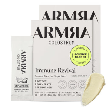 ARMRA Colostrum Powder | Unflavored | Gut Health & Bloating | Skin & Hair | Immunity | Keto, Gluten & Fat-Free | 60 Servings ARMRAUS supplements