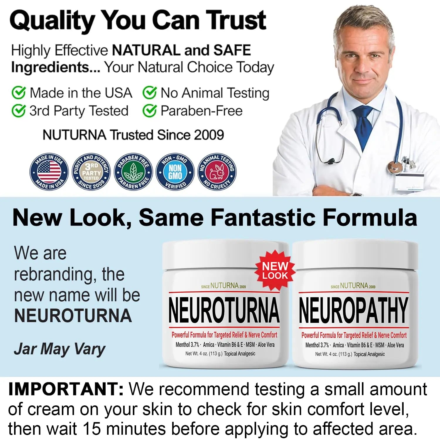 Neuropathy Nerve Cream - Fast Acting for Feet Hands Legs Toes - Ultra Strength Menthol, Arnica, Aloe Vera, MSM, Natural Soothing Nerve Comfort - Extra Large 8 oz NuturnaAu supplements