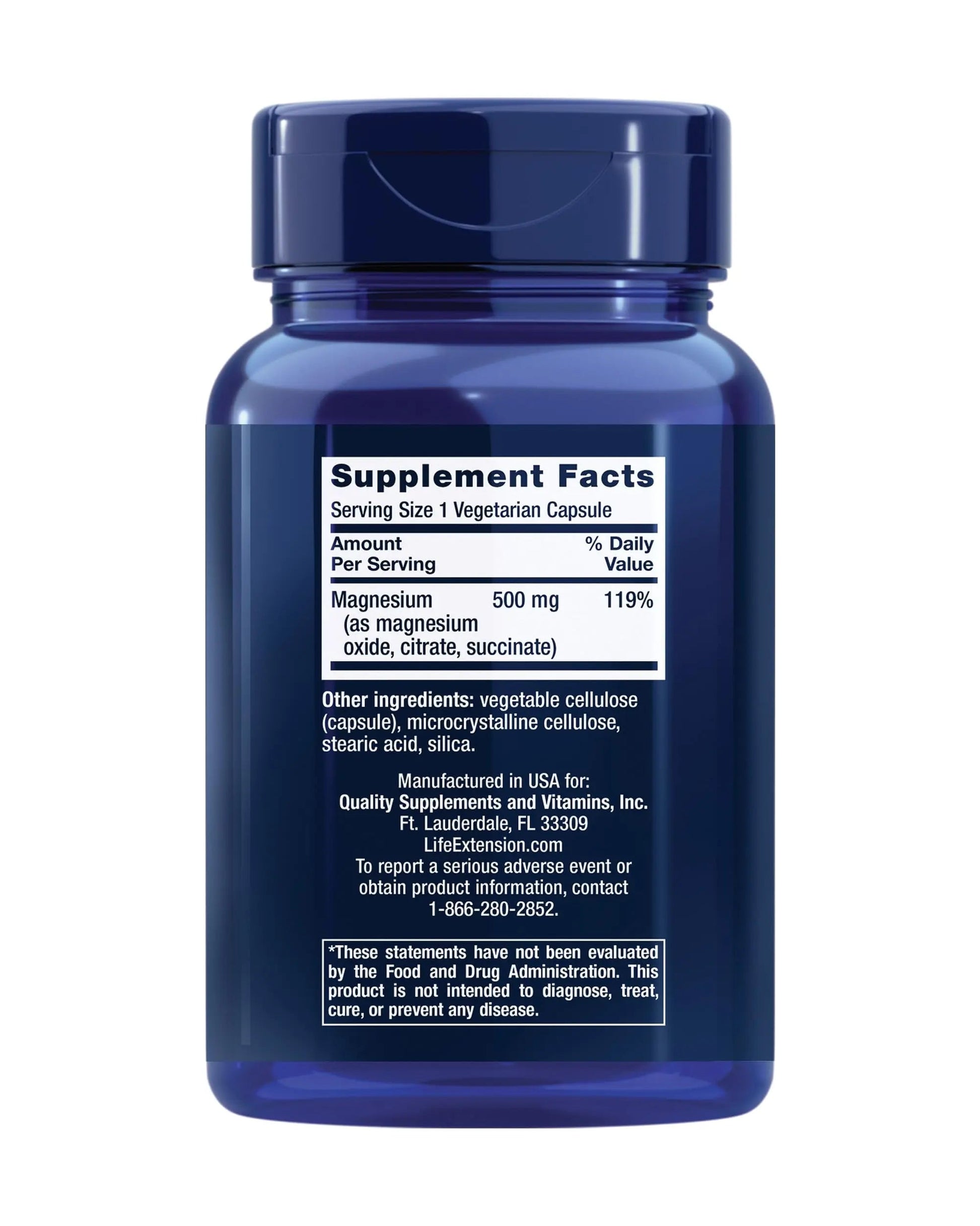 Life Extension One-Per-Day Multivitamin – Packed with Over 25 Vitamins, Minerals & Plant Extracts & Magnesium Caps, 500 mg, Magnesium Oxide, Citrate, Succinate, Heart Health Life ExtensionAu supplements