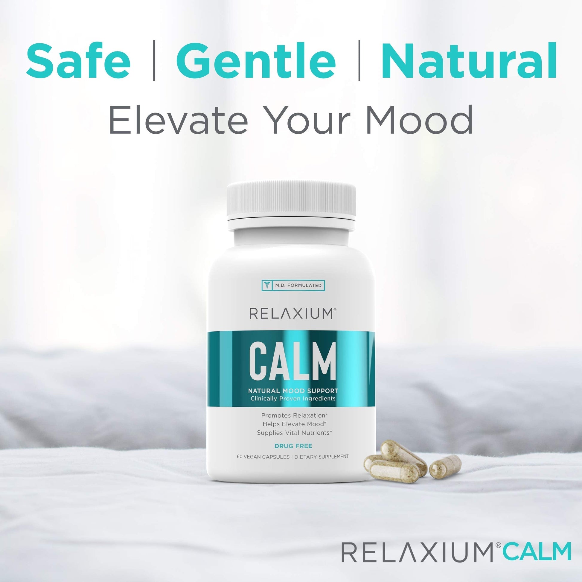 Relaxium Calm, Non-Habit Forming, Stress & Mood Support Supplement RelaxiumUS supplements