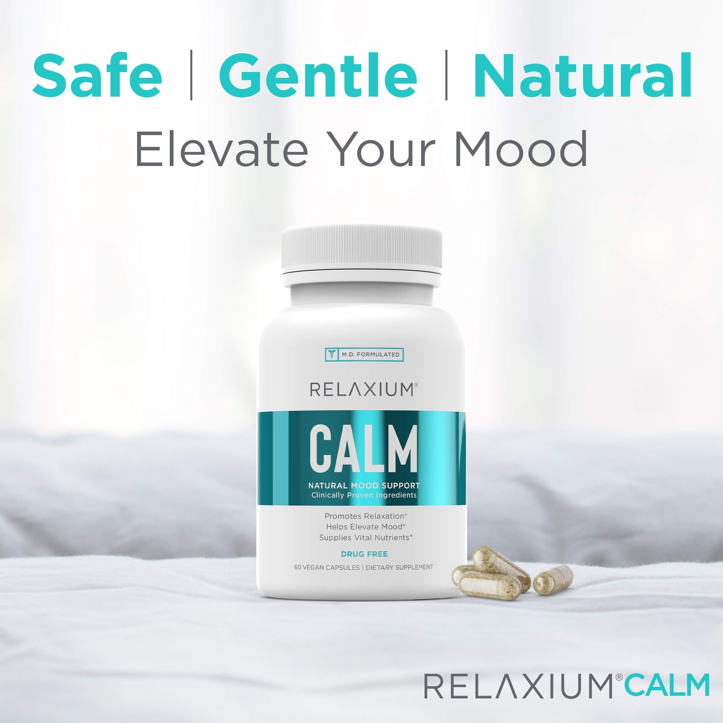Relaxium Calm, Non-Habit Forming, Stress & Mood Support Supplement RelaxiumUS supplements