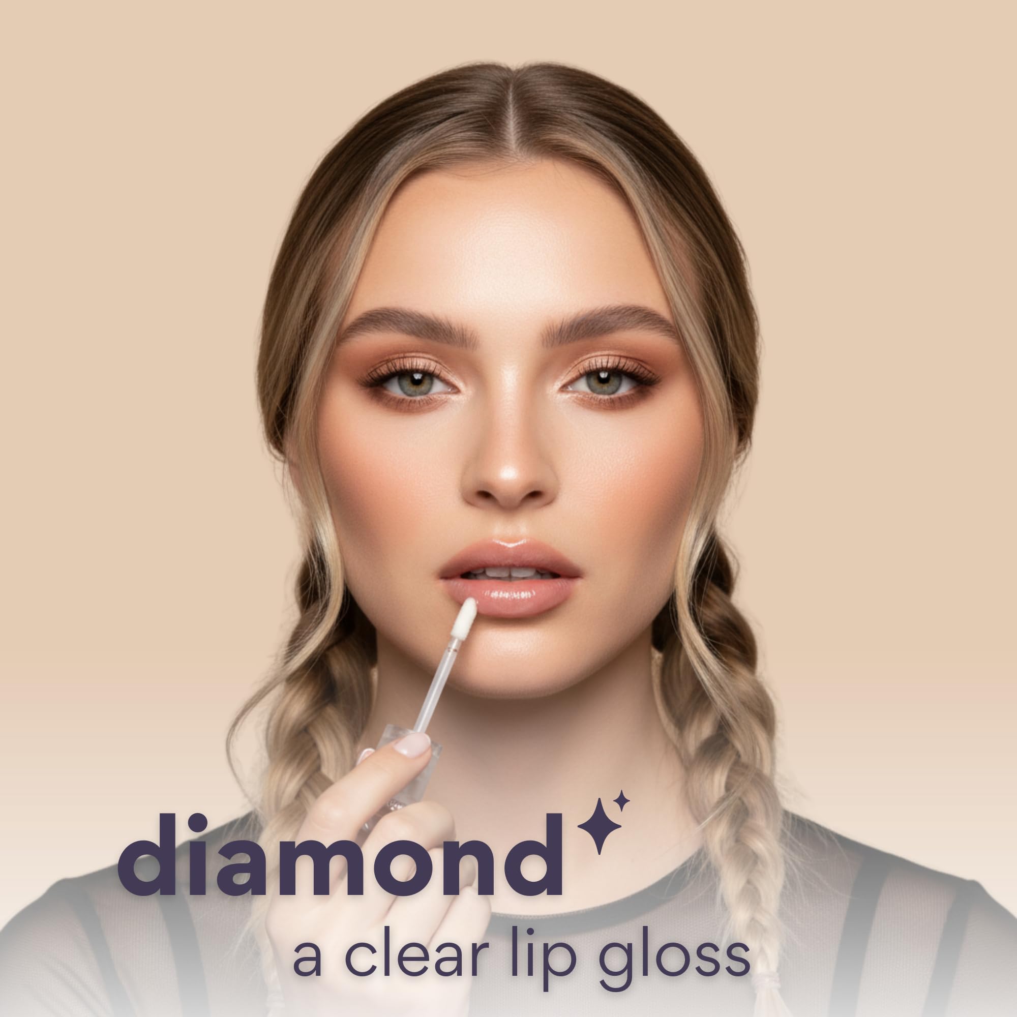 dearcloud Jelly Wave Lush Lip Oil – Clear Lip Gloss and Lip Gloss for Women - Korean skincare essential – Lip Oil for Women with Collagen - Diamond (0.13 oz) dearcloudAu supplements