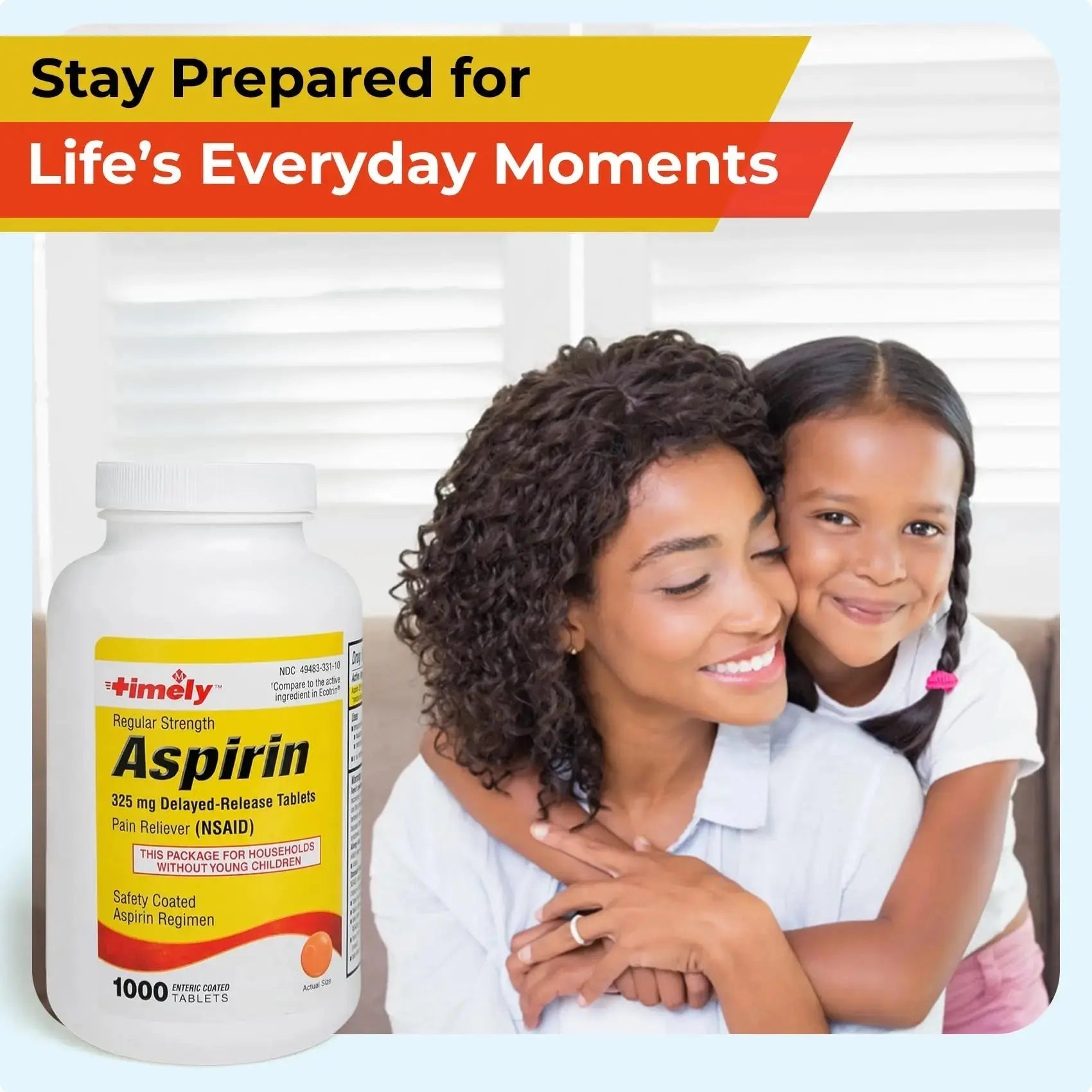 TIME-Cap Labs 1000 Regular Strength Aspirin 325mg – Delayed Release Enteric Coated Tablets for Minor Aches and Pains, NSAID Pain Reliever & Fever Reducer for Adults and Children 12 Years and Older TIME-CAP LABS, INC.Au supplements
