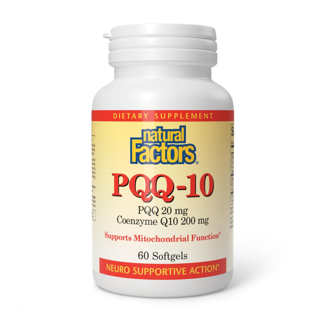 Natural Factors, PQQ-10, Supports Energy and Healthy Aging, Dietary Supplement, 60 softgels (60 servings) Natural FactorsAu supplements