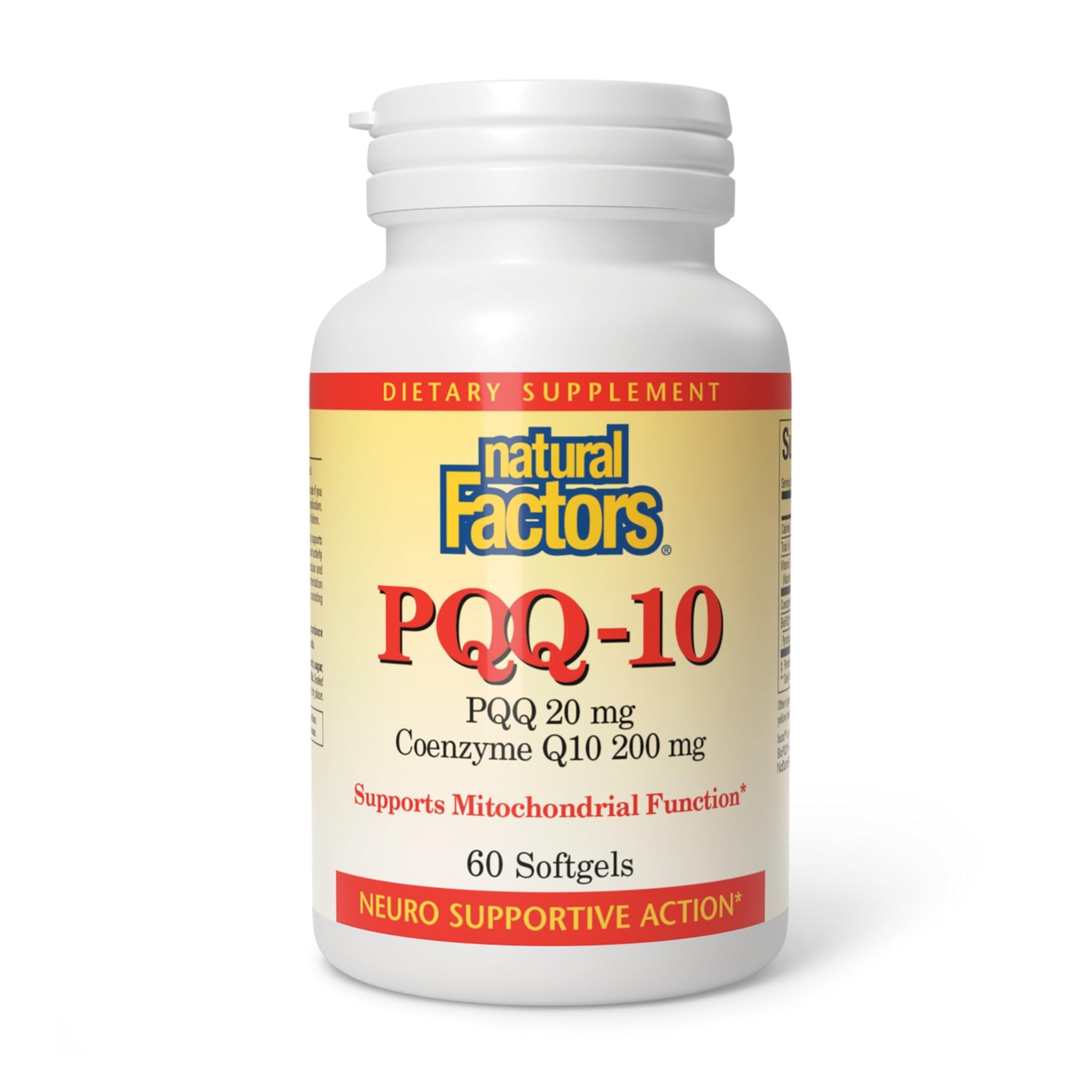 Natural Factors, PQQ-10, Supports Energy and Healthy Aging, Dietary Supplement, 60 softgels (60 servings) Natural FactorsAu supplements