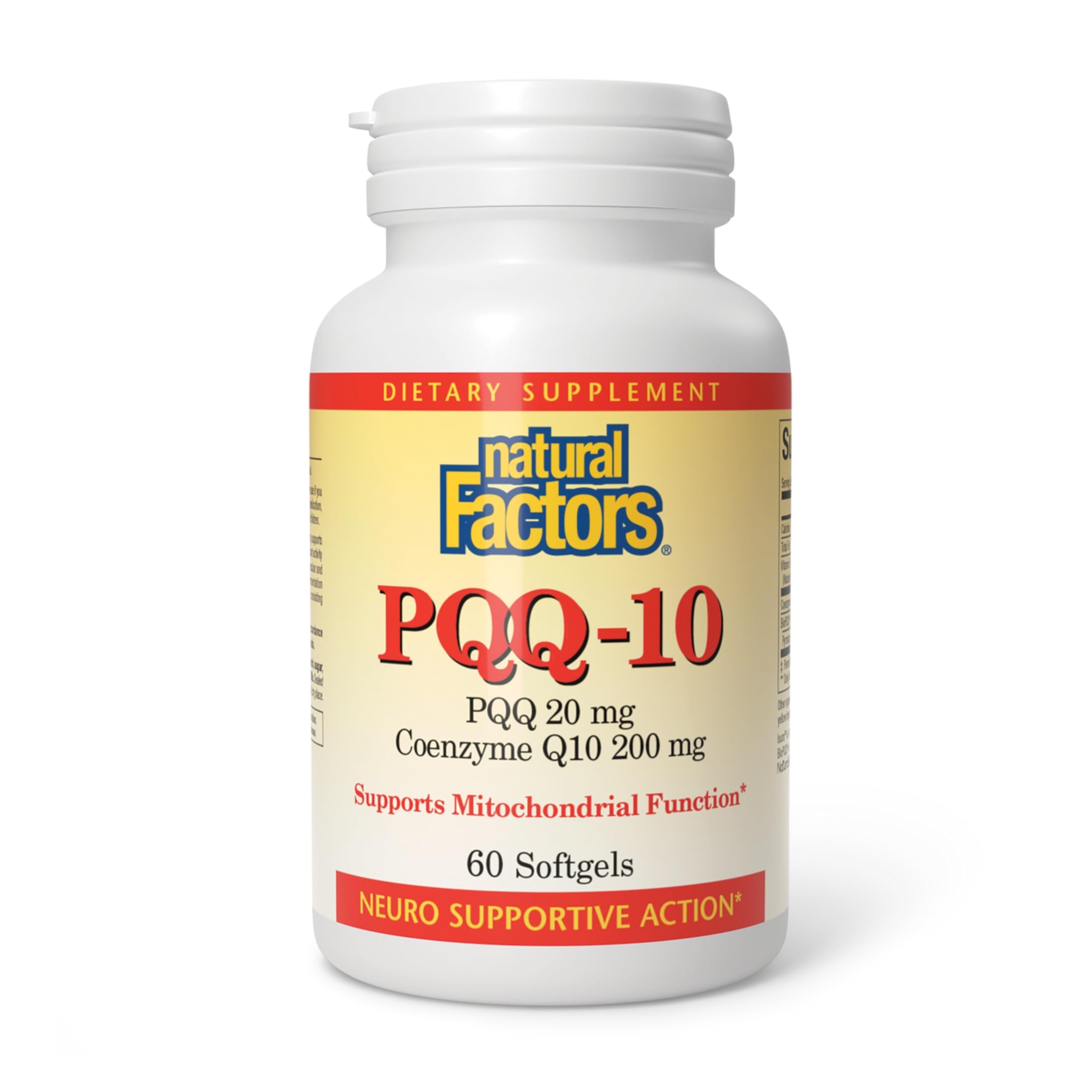 Natural Factors, PQQ-10, Supports Energy and Healthy Aging, Dietary Supplement, 60 softgels (60 servings) Natural FactorsAu supplements