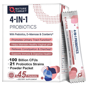 Probiotics-for-Women Prebiotics-and-Probiotics-Powder, 100-Billion-CFUs 45-Day-Supply NATURE TARGETAu supplements