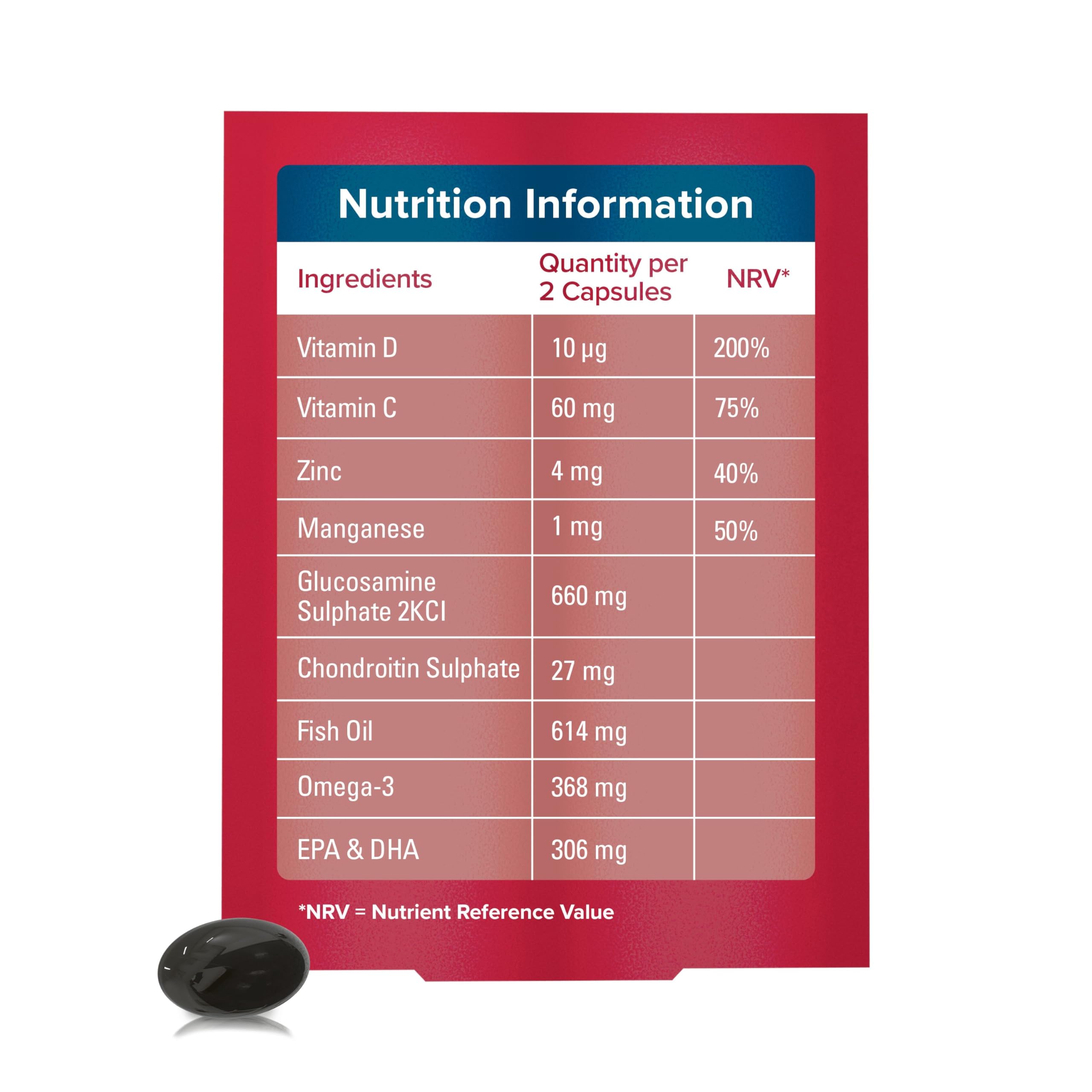 Seven Seas JointCare Active, With Glucosamine, Omega-3, Chondroitin, Vitamins C and D Seven SeasUS supplements