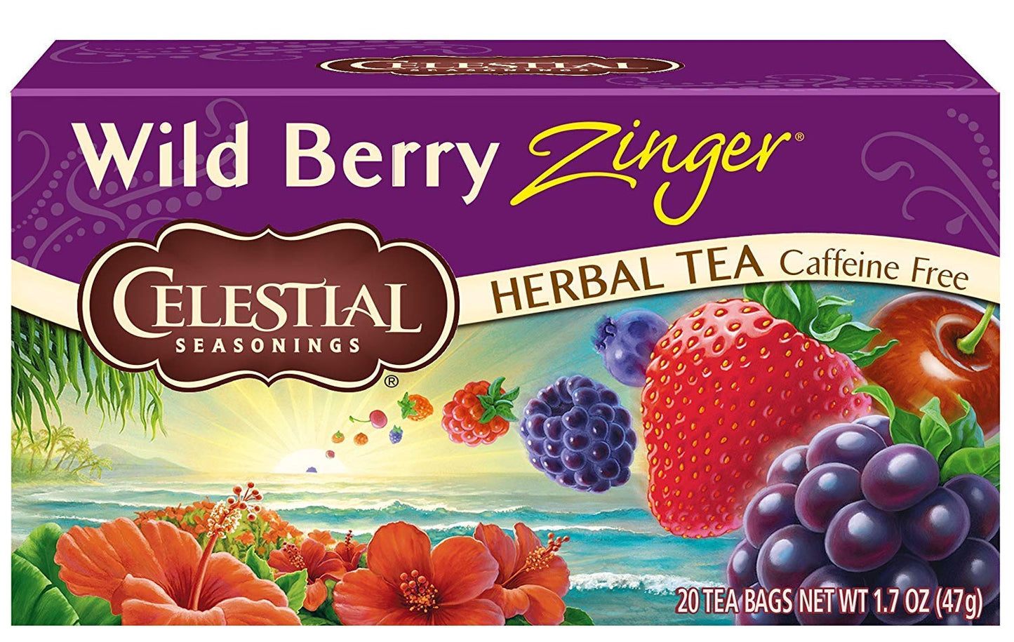 Celestial Seasonings Herbal Tea, Wild Berry Zinger, 20 Count (Pack of 6) Celestial SeasoningsUS supplements