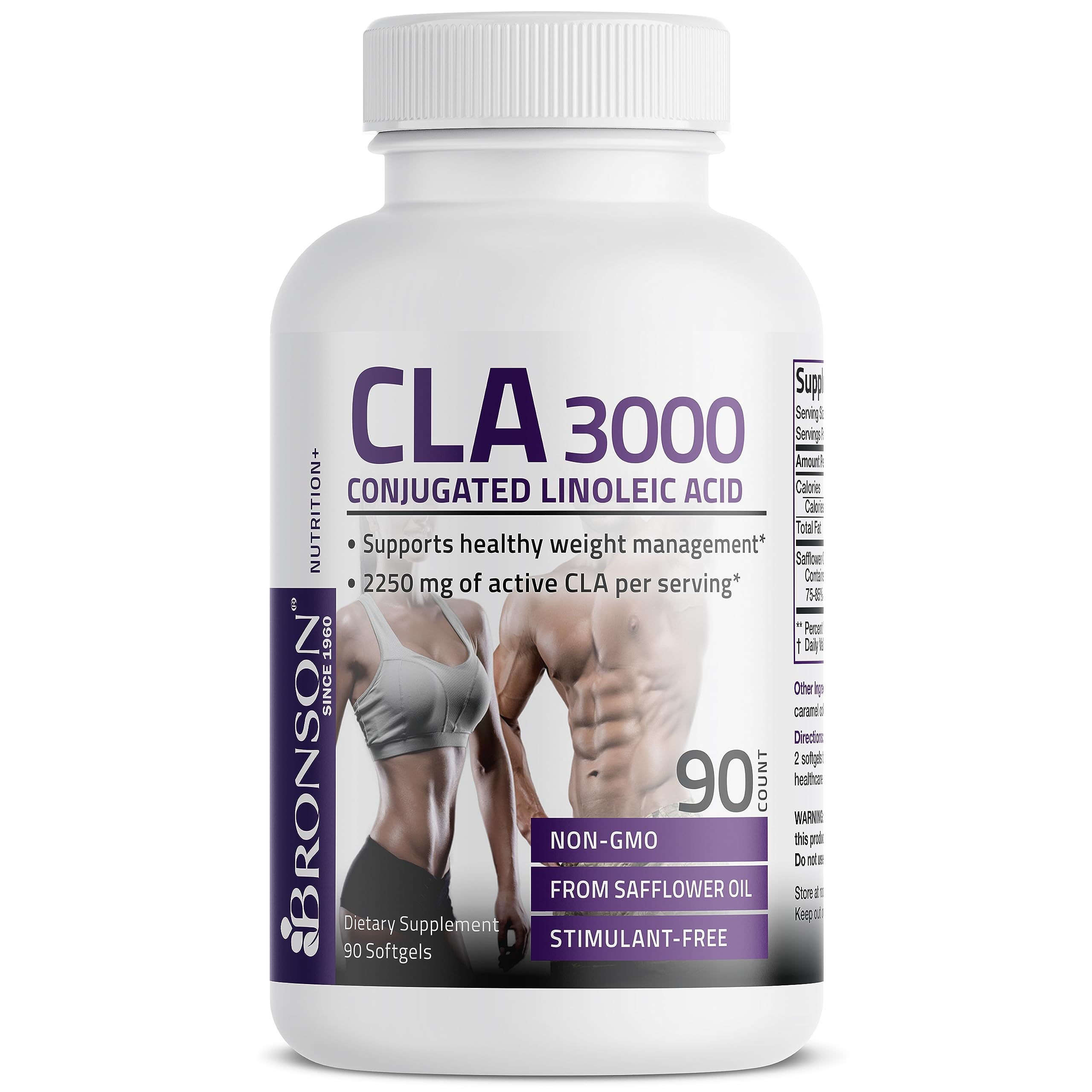 Bronson CLA 3000 Extra High Potency Supports Healthy Weight Managem BronsonAu supplements
