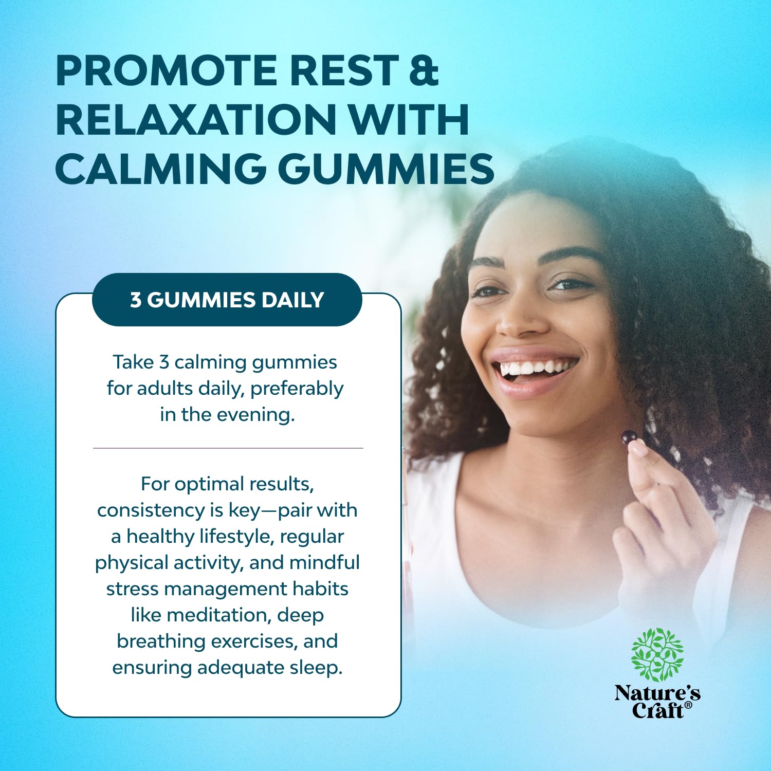 Pure Calm and Relaxing Magnesium Supplement - Magnesium for Stress Support & Rest Ease for Adults - High Absorption Mg Citrate Gummies with L Theanine & Ashwagandha for Muscle Cramps - 90 Count Natures CraftAu supplements