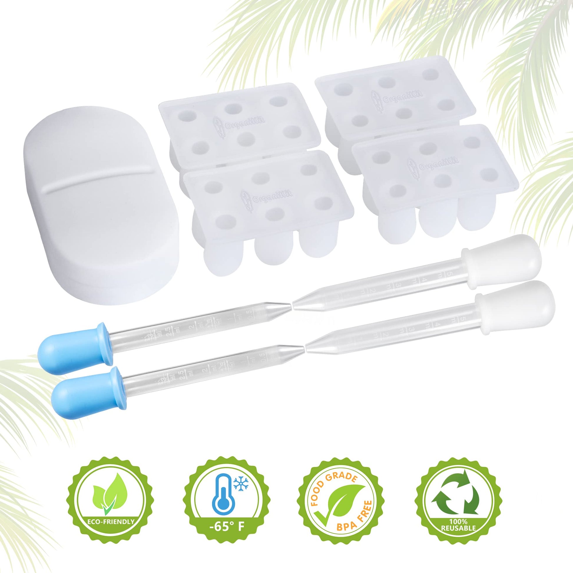 OrganiKit's Reusable Suppository Mold Kit - Eco-Friendly, 2ML, Silicone, Suppository Molds OrganiKitAu supplements