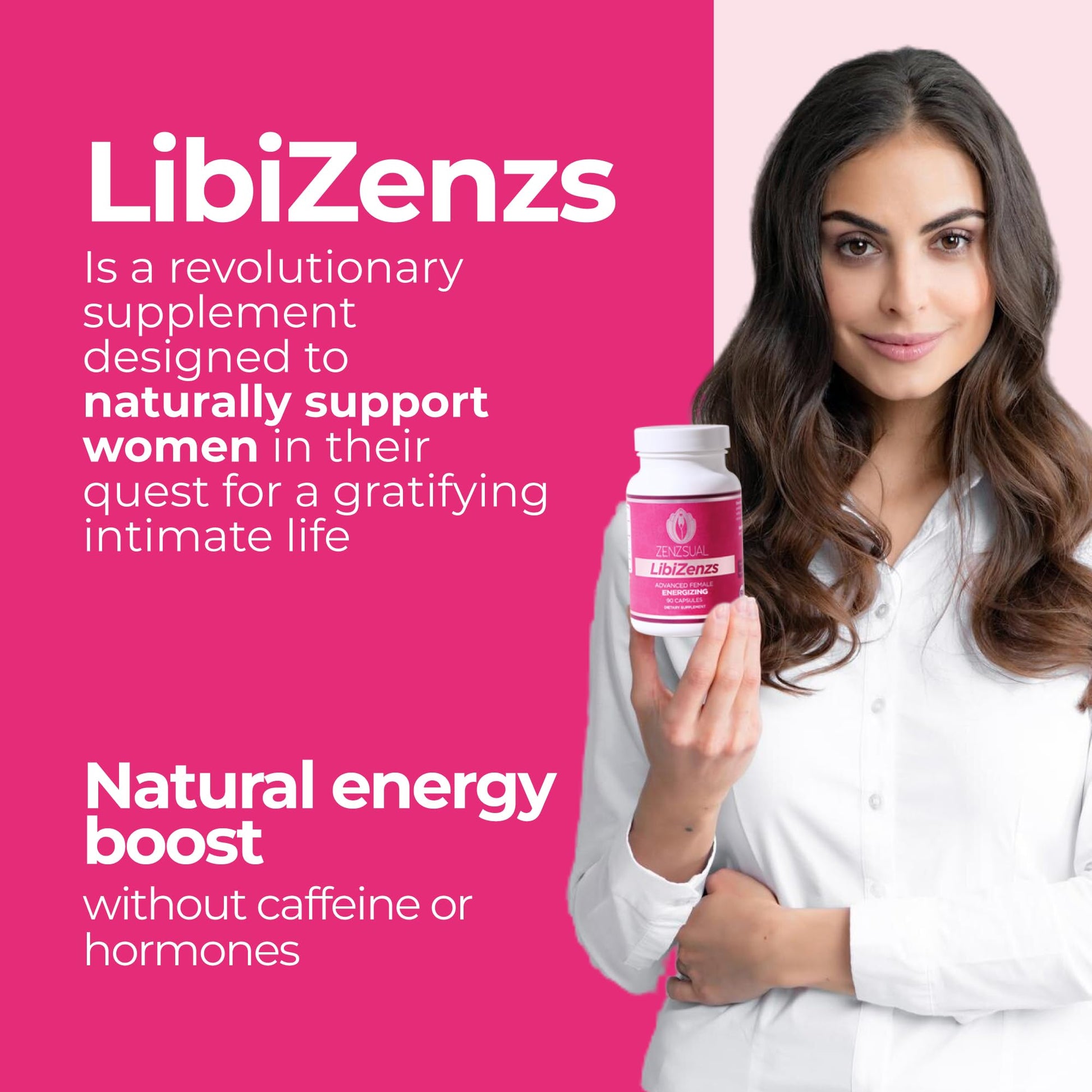 ZENZSUAL Libizenzs – Plant-Based Energy Support Supplement for Women – Caffeine-Free with Maca Root, Ashwagandha & Ginseng – Supports Daily Stamina, Focus & Well-Being – 90 Vegan Capsules ZENZSUALAu supplements