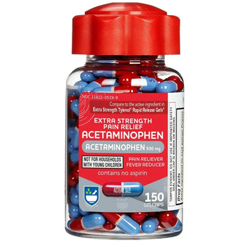 Rite Aid Extra Strength 500mg Acetaminophen Rapid Release Gelcaps - 150 Count | Joint, Muscle, Arthritis, Back Pain Relief Rite AidAu supplements