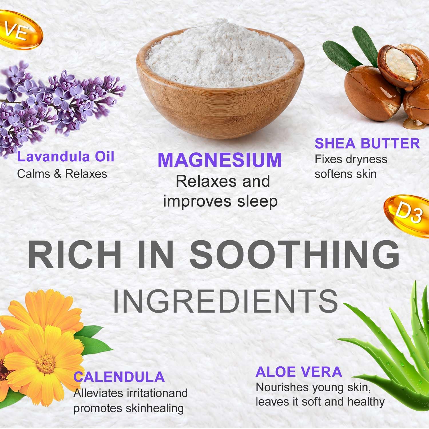 RIGBOO Magnesium Lotion for Sleep, Magnesium Cream, Muscle Relief and Relaxation Non-Greasy, Fast Absorbing Body Lotion with Coconut Oil with Chamomile, Safe for Sensitive Skin (Lavender) RIGBOOAu supplements