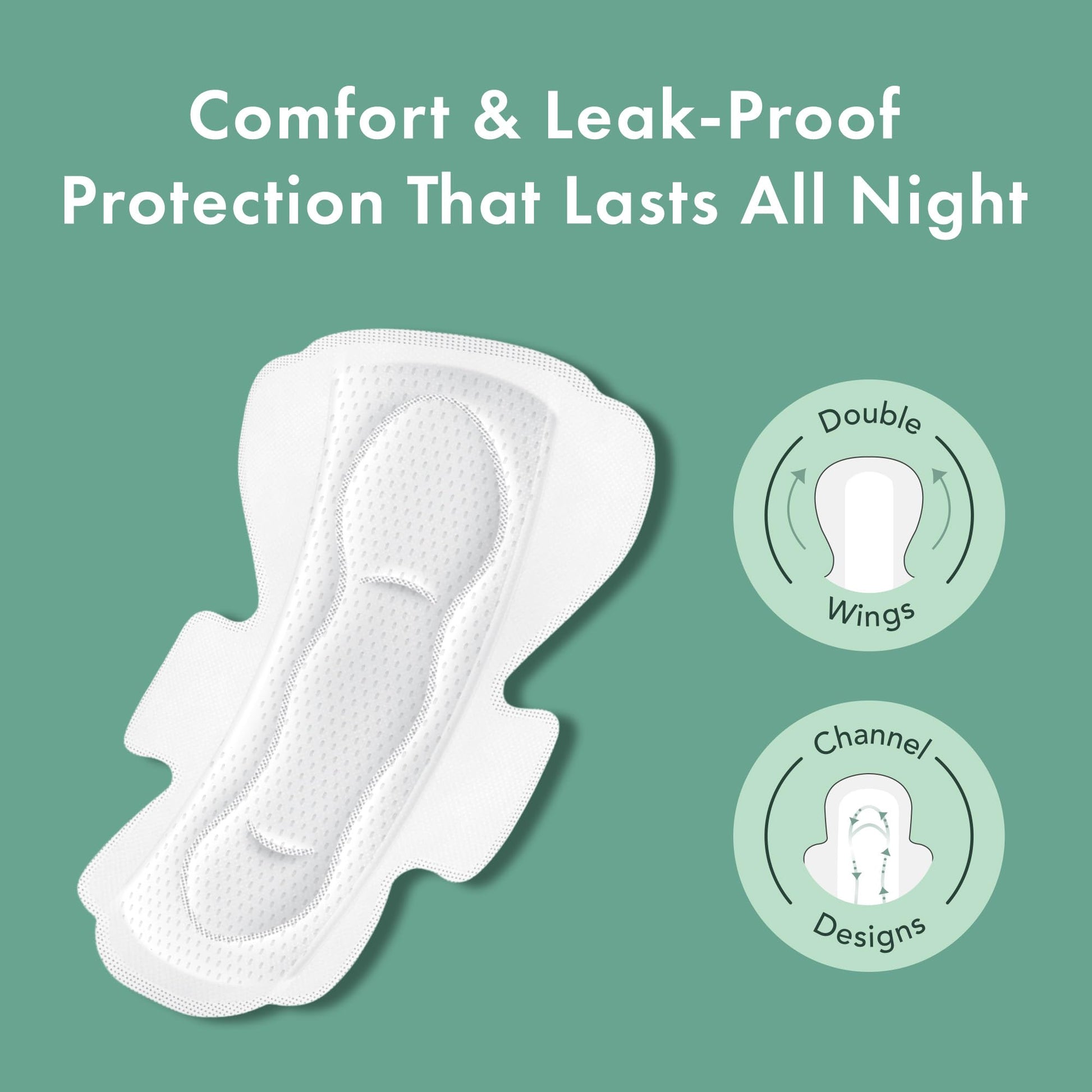 Rael Pads for Women, Organic Cotton Cover - Period Pads with Wings, Sanitary Napkins, Heavy RaelAu supplements