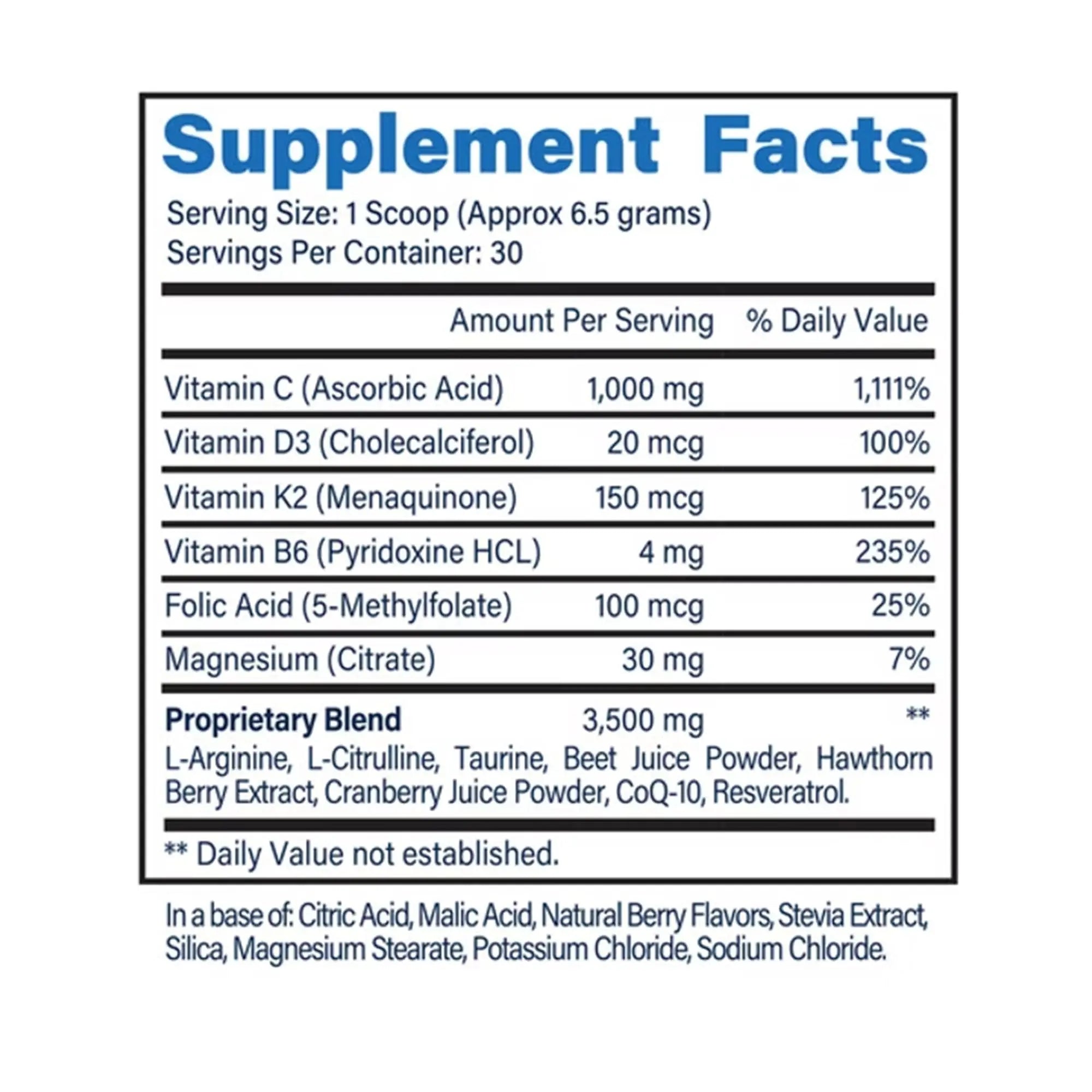 H2O Cardio | Nitric Oxide Supplement Drink | Wellness & Hydration Support | Arginine & Citrulline Powder | Berry Flavored Drink Mix for Daily Activity | Net Wt. 3.35 Ounces H2O CARDIOAu supplements