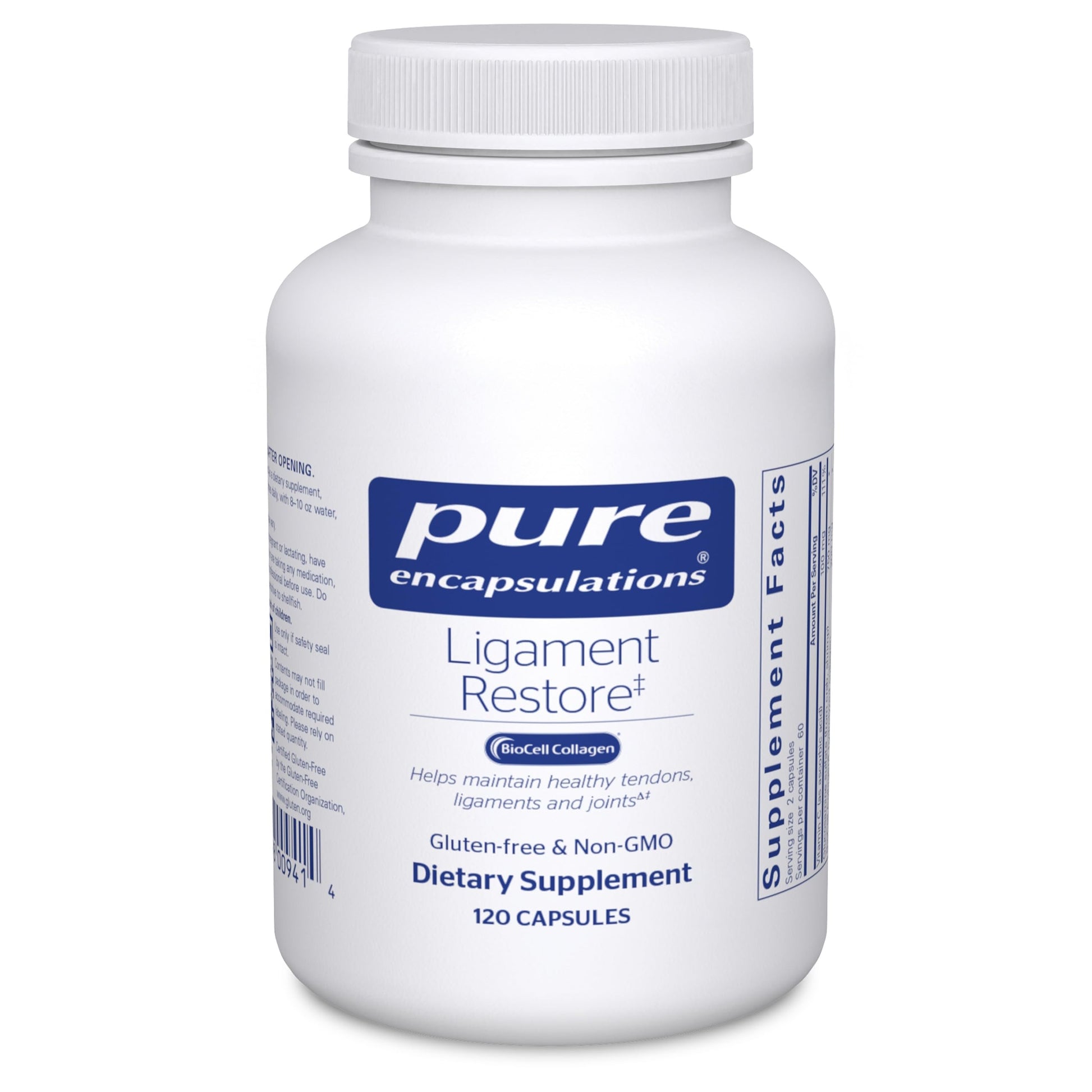 Pure Encapsulations - Ligament Restore - Dietary Supplement Helps Maintain Healthy Tendons, Ligaments and Joints - 120 Capsules Pure EncapsulationsAu supplements