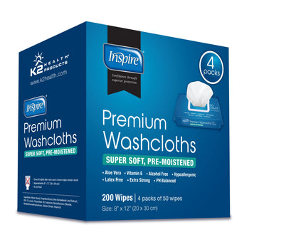 Inspire Adult Wet Wipes, Adult Wash Cloths, Adult Wipes for Incontinence InspireUS supplements