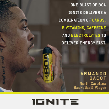BOA Ignite Blast – Oral Aerosol Rapid Energy Solution – Pre Workout with Caffeine, B Vitamins BOA Nutrition IncUS supplements