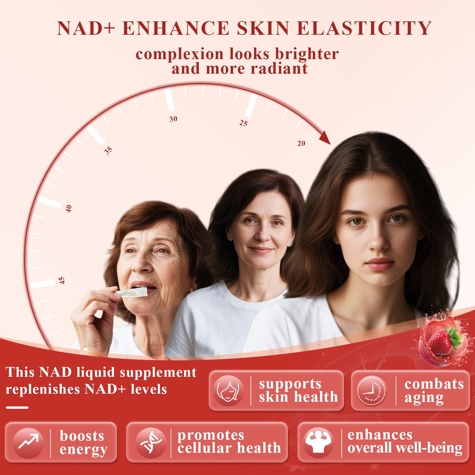 Healliance NAD+ Liquid Supplement 1000mg - Features Nicotinamide Riboside Resveratrol with PQQ for Targeted Healthy Aging and Cellular Energy Support, 30 Packets for Women and Men HeallianceAu supplements
