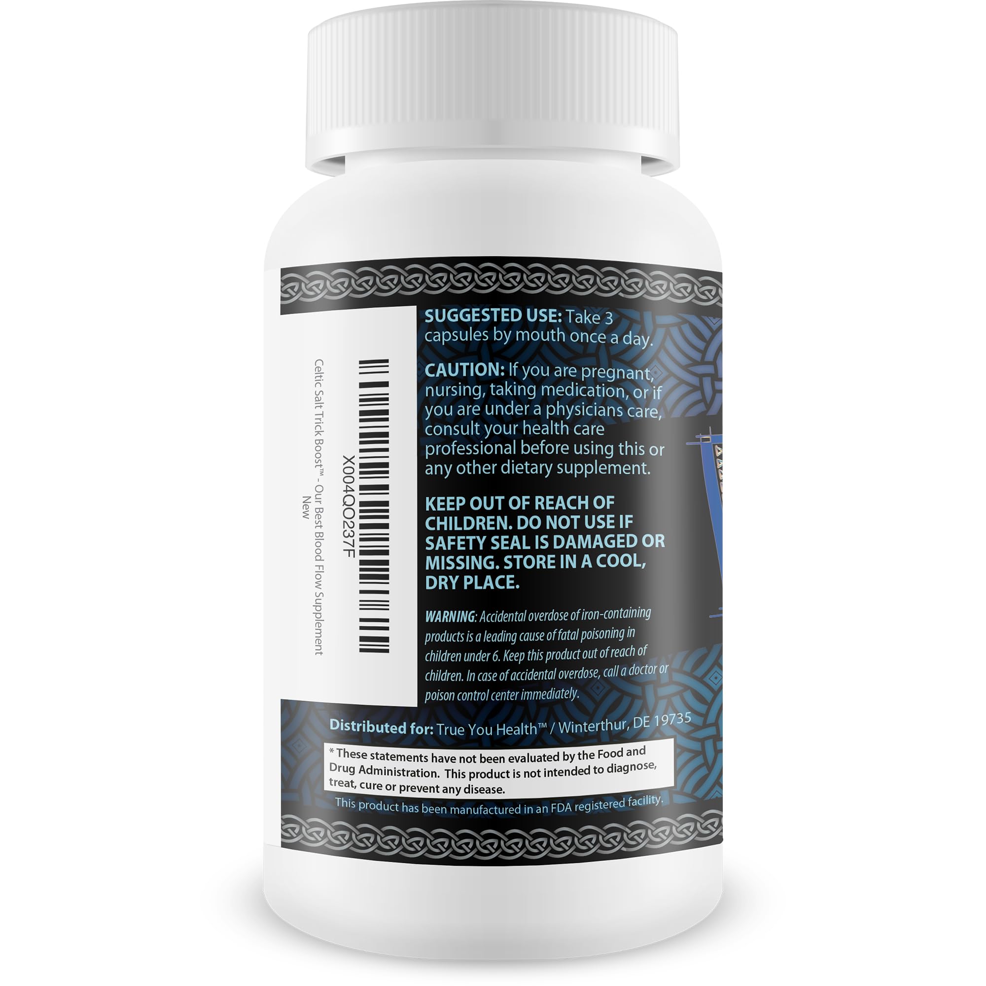Celtic Salt Trick Boost for Blood Flow - Improved Formula - Our Best Blood Circulation Supplements for Men - Increase Blood Flow Care Blood Circulation Pills - Advanced Blood Flow Support True You HealthAu supplements