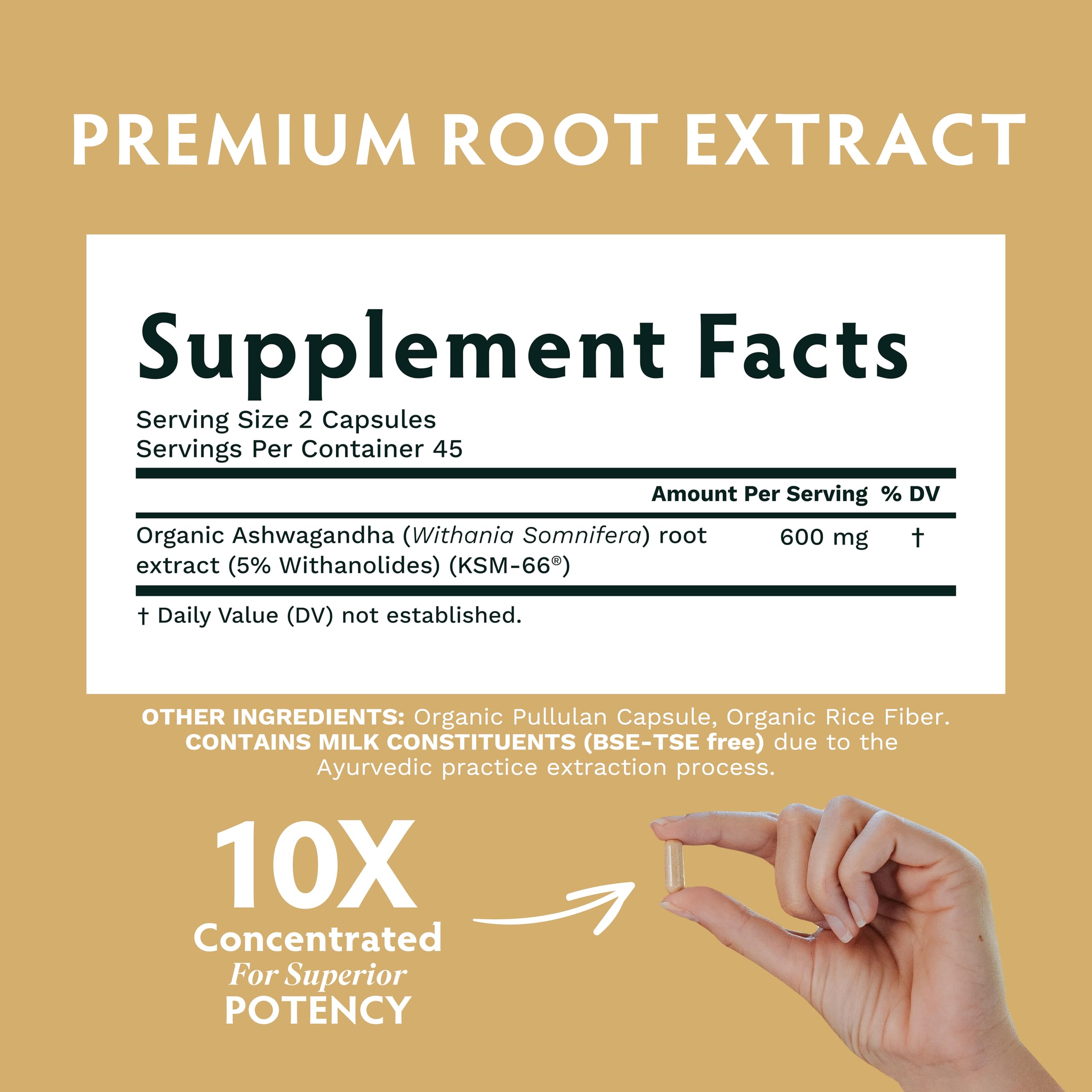 TRIBE ORGANICS Ashwagandha KSM 66 Pure Organic Root Powder Extract Ayurvedic Supplement - Focus, Mood Support, Increase Energy, Strength, 600mg of Natural KSM66 for Superior Absorption - 120 Capsules TRIBE ORGANICSAu supplements