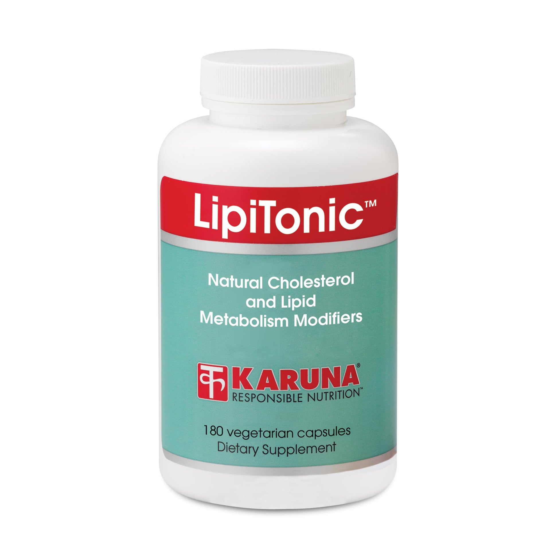 Karuna Lipitonic - 180 Vegetarian Capsules - Blend of Vitamins, Minerals, and botanicals Supporting Healthy Cholesterol Levels Already in the Normal Range and Promote Healthy lipid Metabolism KarunaAu supplements