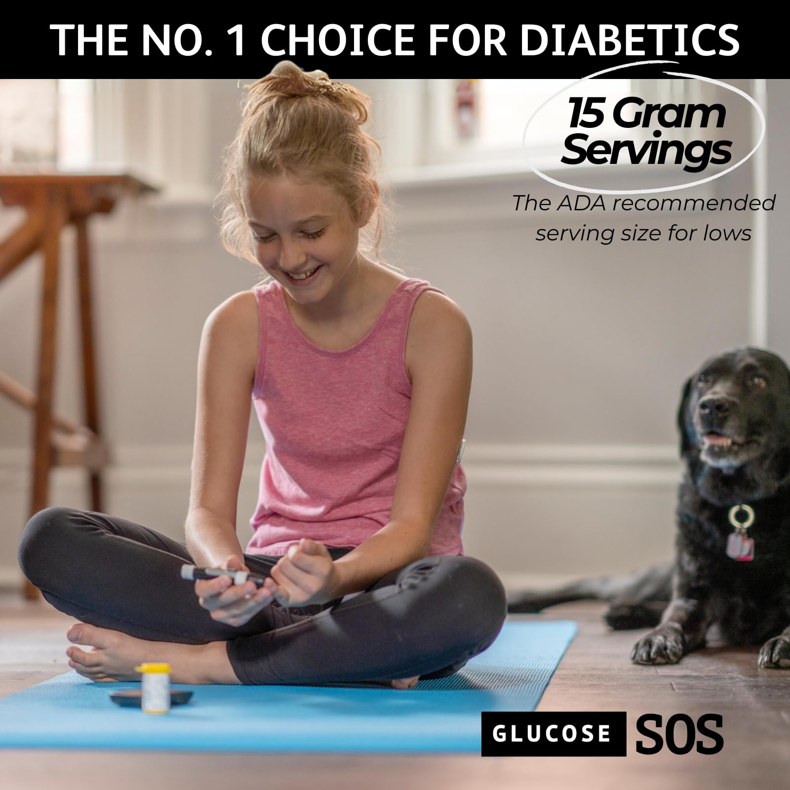 Glucose SOS Glucose Powder Packets with Natural Dextrose, Fast-Absorption That Instantly Dissolves in Your Mouth with No Water Needed, Sweet & Tangy 12 Servings Glucose SOSAu supplements