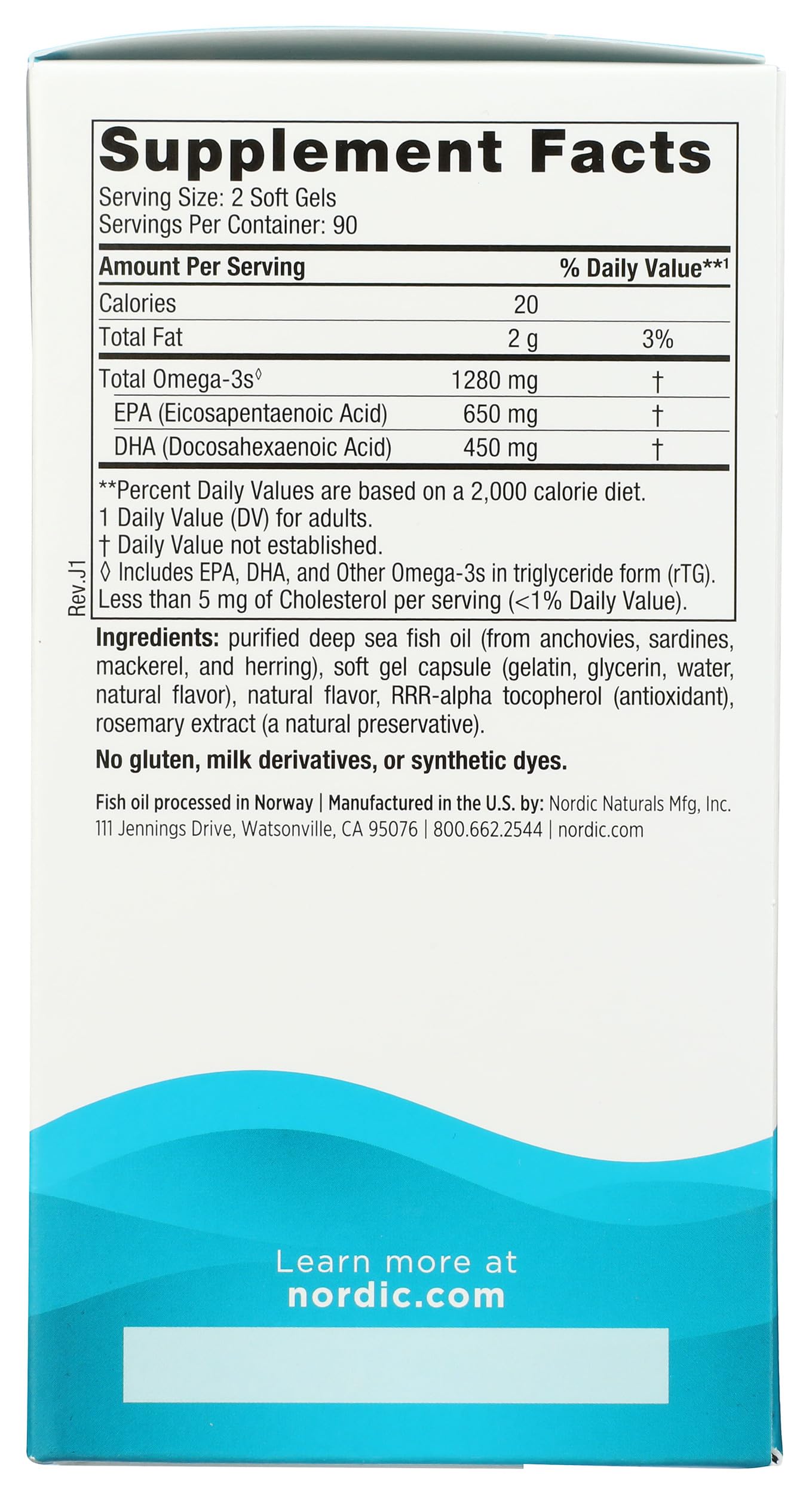 Nordic Naturals Ultimate Omega 1280 MG, 180 CT Nordic NaturalsAu supplements
