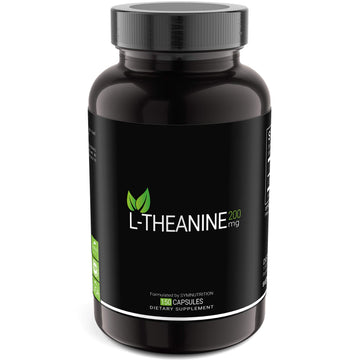 SYMNUTRITION L-Theanine 200mg — 150 Count (V-Capsules) / 150 Servings Manufactured in a cGMP-Registered Facility in USA; Non-GMO, Vegan & Gluten Free SYMNUTRITIONAu supplements