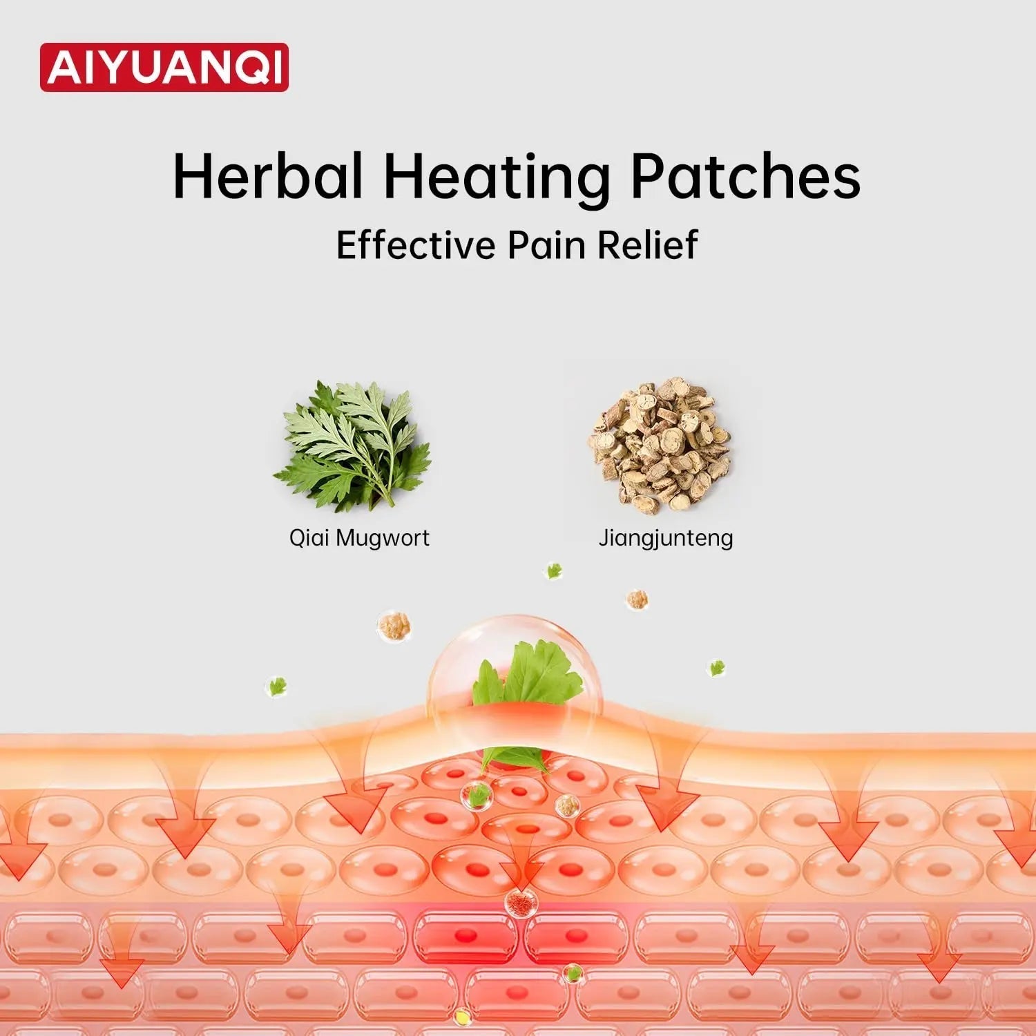 AIYUANQI 3PCS Menstrual Cramps Herbal Heating Patches for Pain Relief, Self-Heating Mugwort Patches, Full Abdomen Cover and Skin-friendly Comfortable, Rapid Heating and Keep Warm, Ideal Gift for Women AIYUANQIAu supplements