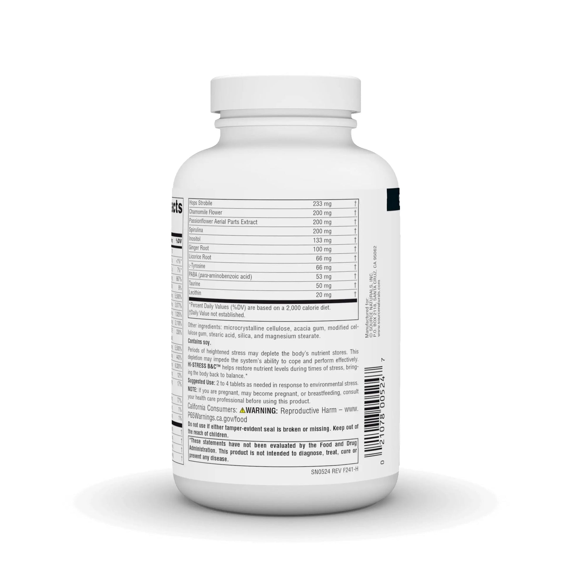 Source Naturals Hi-Stress B&C with Herbs - 120 Tablets Source NaturalsAu supplements