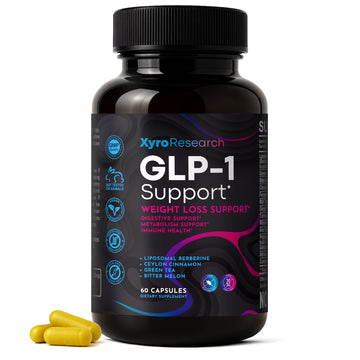Xyro Research GLP-1 Support Weight Loss Supplement - Appetite Suppressant & Metabolism Booster to Support Natural Hunger Control Curb Cravings Burn Fat & Gut Wellness Xyro ResearchAu supplements