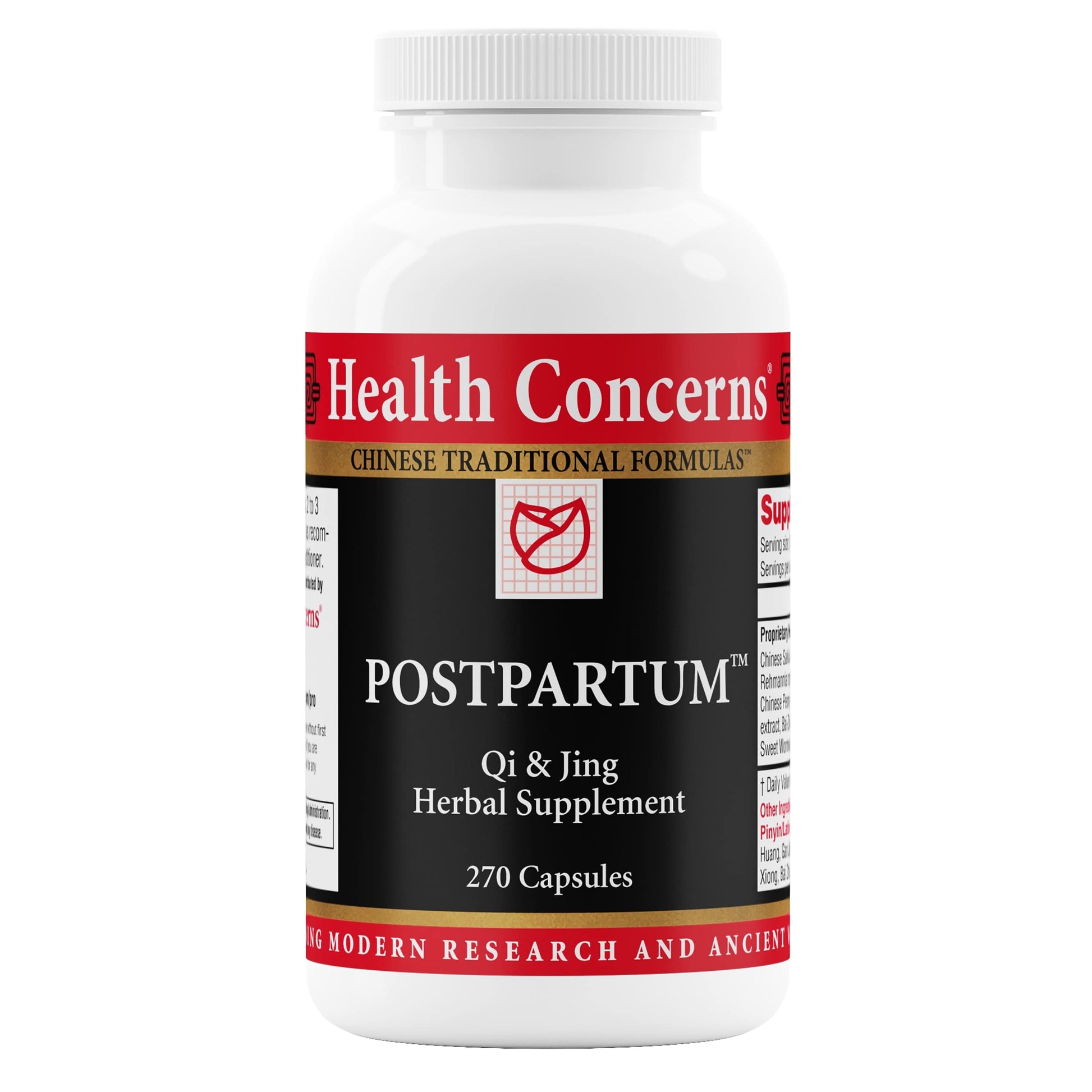 Health Concerns Postpartum – Recovery Support & Women's Hormonal Balance – Uterine Cleansing – Chinese Herbal Supplement for After Childbirth, Miscarriage or Surgery – 270 Capsules Health ConcernsAu supplements
