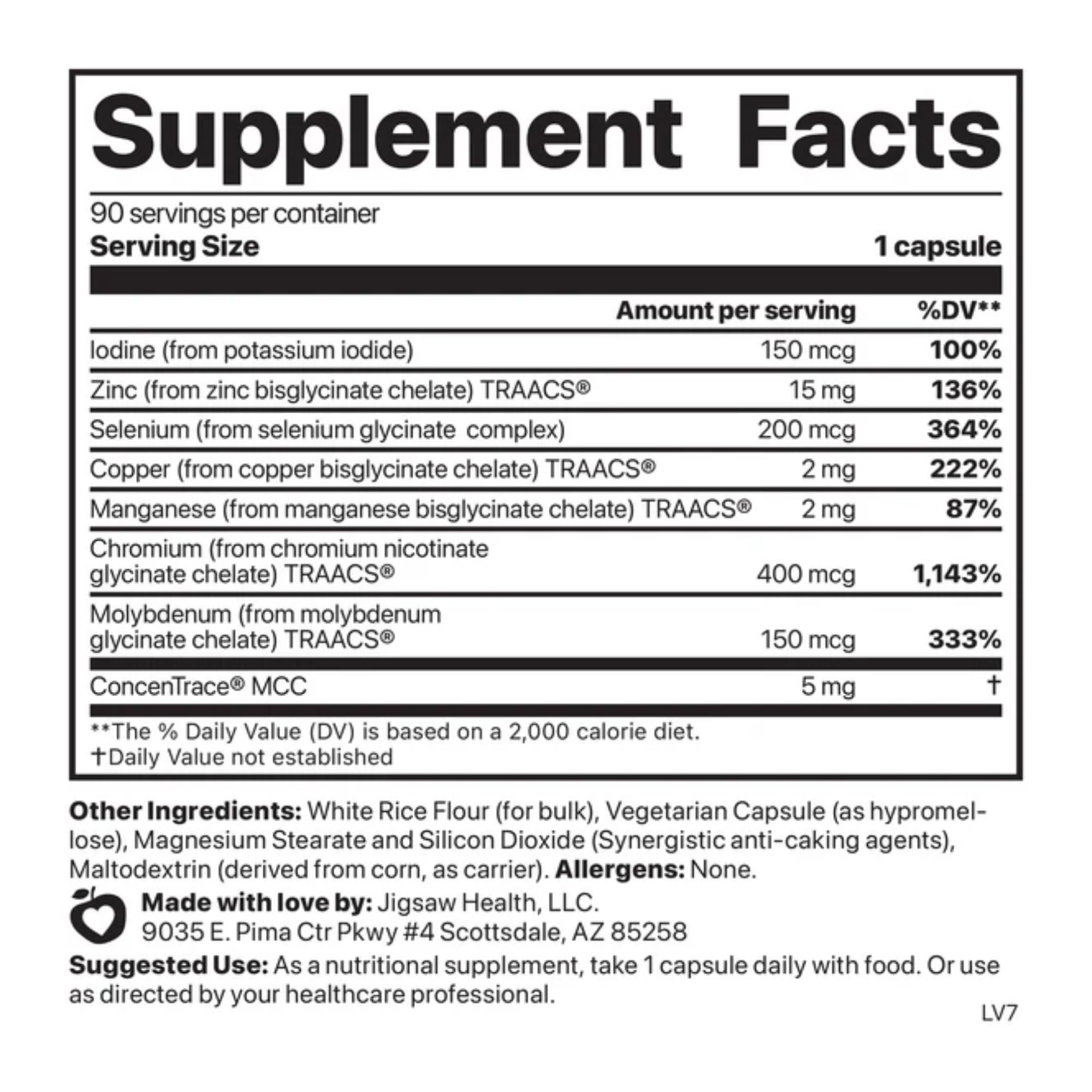 Jigsaw Health Multi-Mineral Essential Blend | 90 Capsules | 90 Servings Jigsaw HealthAu supplements