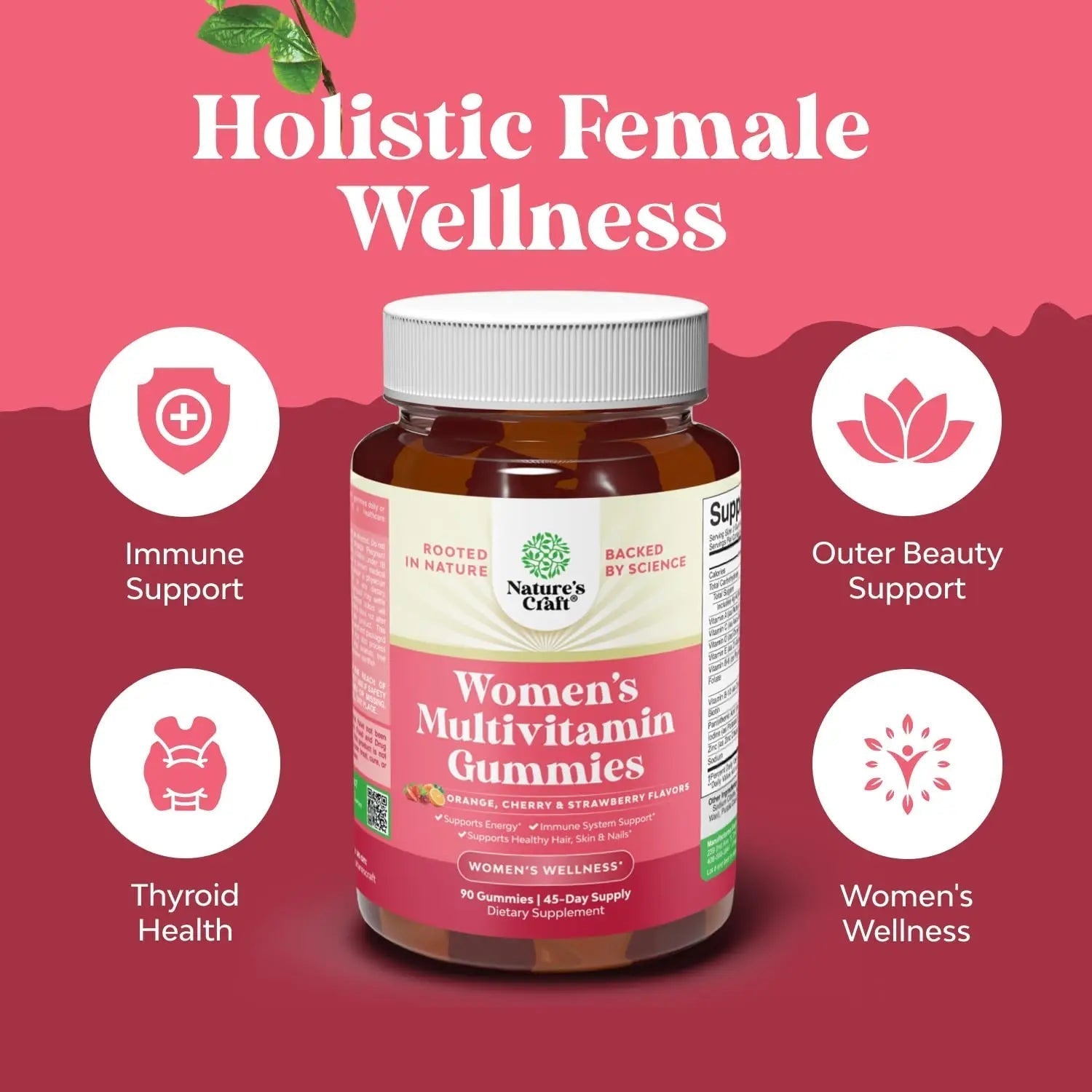 Delicious Daily Multivitamin for Women Gummies - Women's Multivitamin Gummies for Adults Energy and Immunity Natures CraftAu supplements