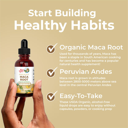 MaryRuth’s USDA Organic Maca Root Liquid Drops | Vegan | Non-GMO | Gluten Free | Alcohol Free | 1 Fl Oz MARYRUTH'SUS supplements