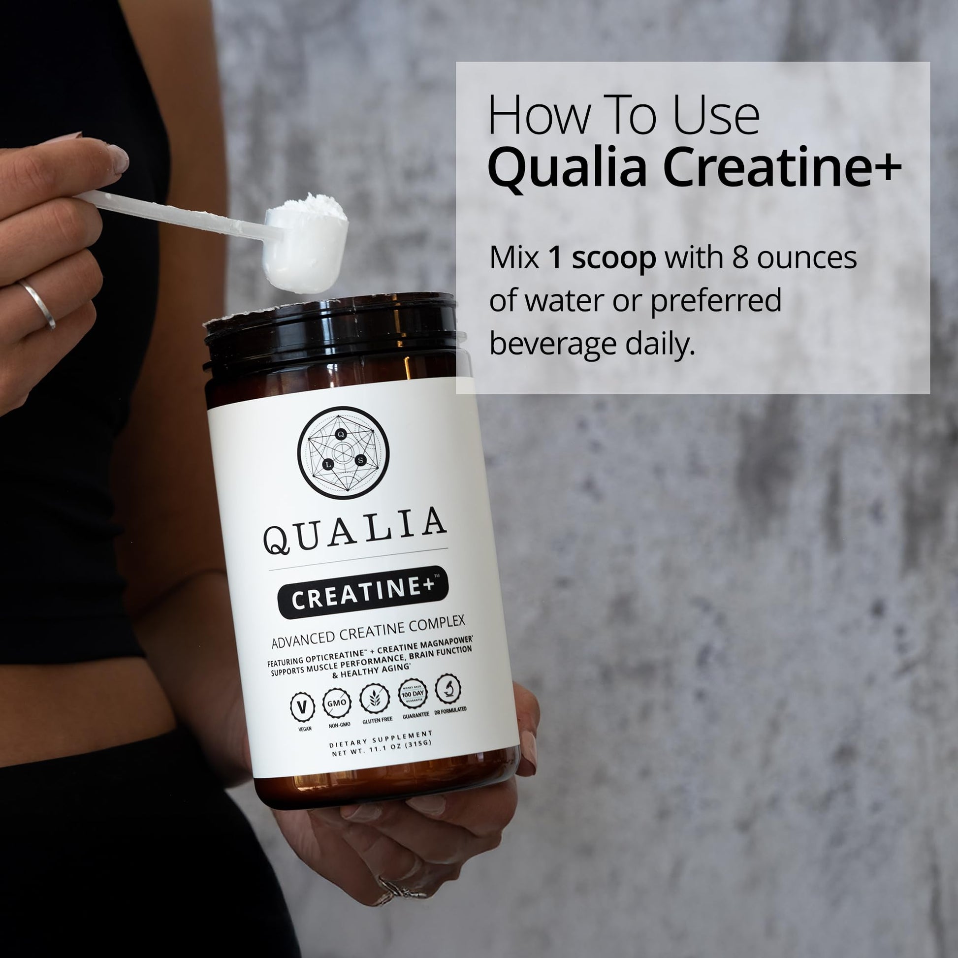 Qualia Creatine | Advanced Creatine Complex | 2 Sources + Magnesium | Optimized Absorption | Muscle Performance, Brain Function, & Healthy Aging QUALIA LIFE SCIENCESAu supplements