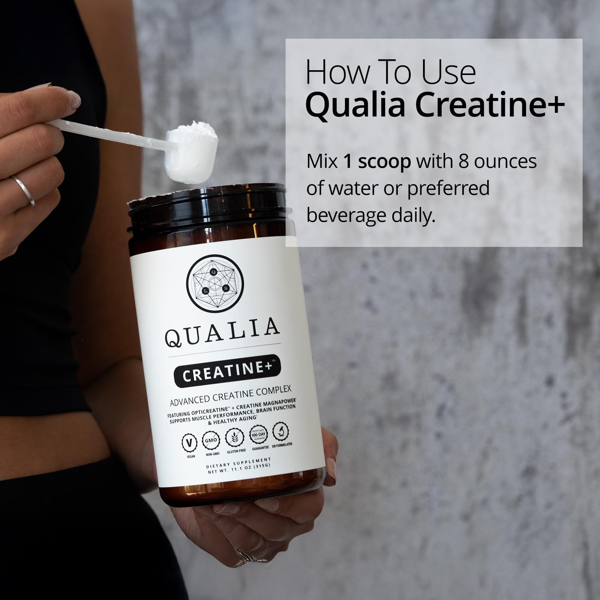 Qualia Creatine | Advanced Creatine Complex | 2 Sources + Magnesium | Optimized Absorption | Muscle Performance, Brain Function, & Healthy Aging QUALIA LIFE SCIENCESAu supplements
