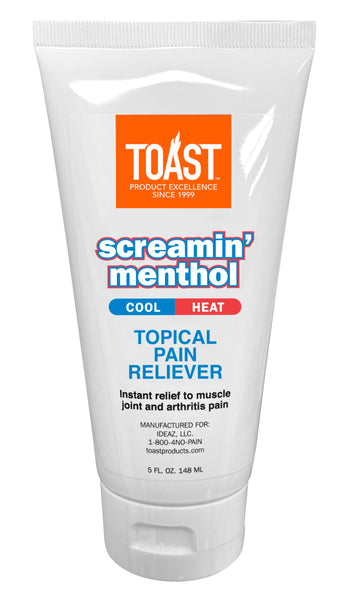 Toast Screamin Menthol Cool Heat Topical Pain Relief Cream for Muscles and Joints - 5 Ounces ToastAu supplements