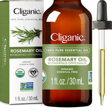 Cliganic Organic Rosemary Essential Oil for Hair, Skin, Aromatherapy - 100% Pure Natural Undiluted CliganicAu supplements