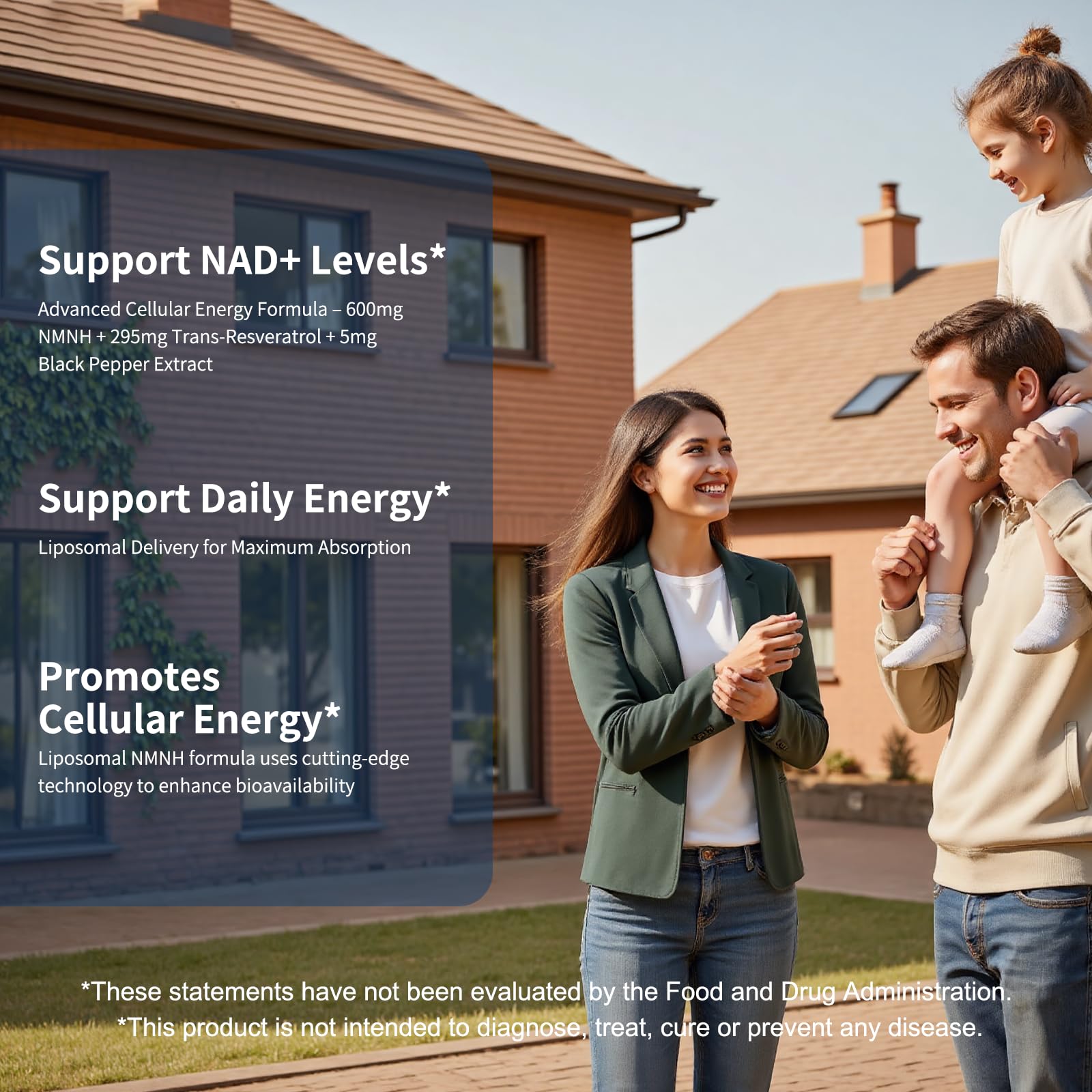 NUISM NMNH NAD+ Supplement, Liposomal 600mg NMN NAD+ and Resveratrol Complex for Cellular Energy, Healthy Aging & Metabolic Support, 90 Capsules NUISMAu supplements