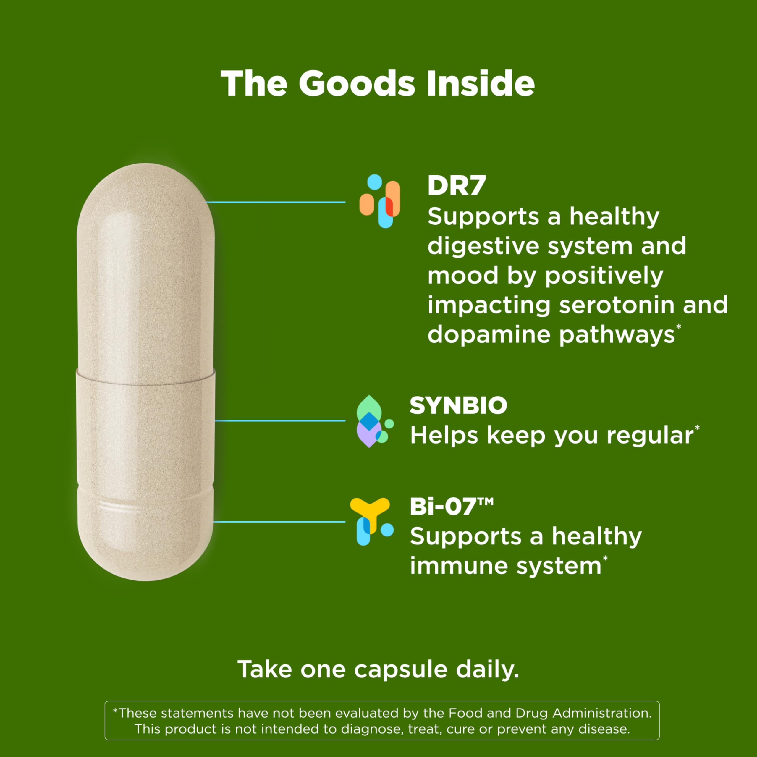 OLLY Big 10 Probiotic, Supports a Healthy Gut Microbiome,* 10 Billion CFUs, 30 Day Supply - 30 Count OLLYAu supplements