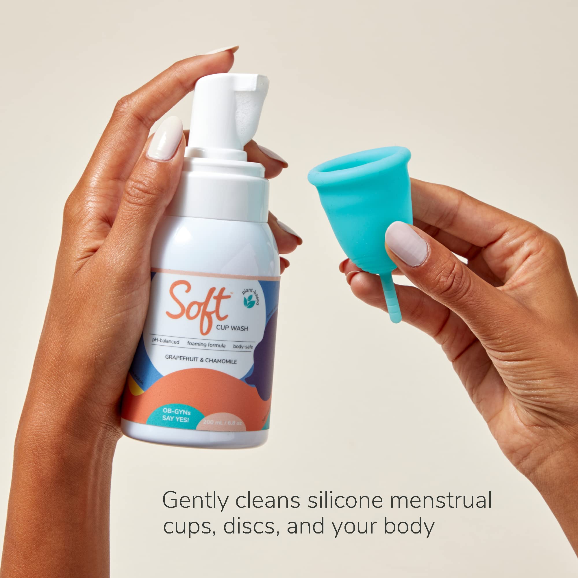 Soft Cup Wash | Menstrual Cup Cleanser for Silicone Period Cups | 6.8 oz | pH-Balanced SoftcupAu supplements
