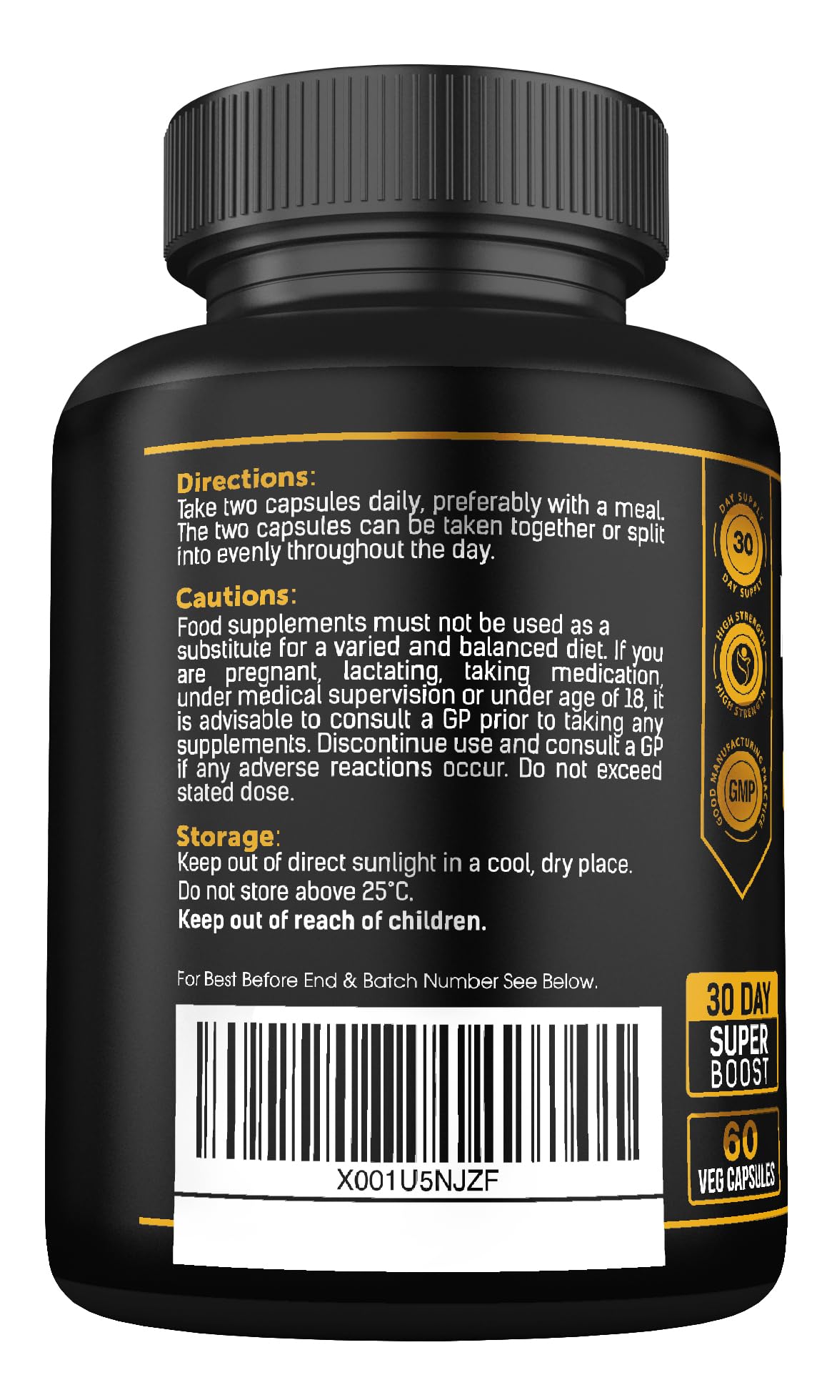 Lions Mane Supplement High Strength 26,000mg Plus 5 Vitamins SS Sport SuppliesUS supplements