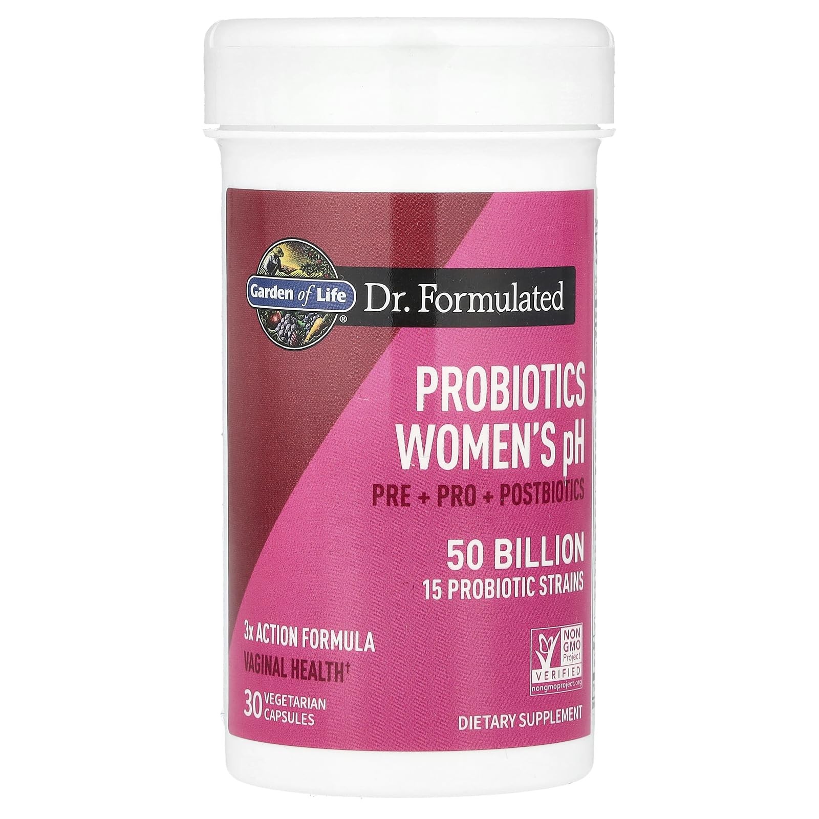 Garden of Life Dr Formulated Once Daily 3-in-1 Complete Prebiotics, Postbiotics & Probiotics for Women, PRE + PRO + POSTBIOTIC Supplement for Women’s Digestive, Immune & Vaginal Health, 30 Day Supply Garden of LifeAu supplements