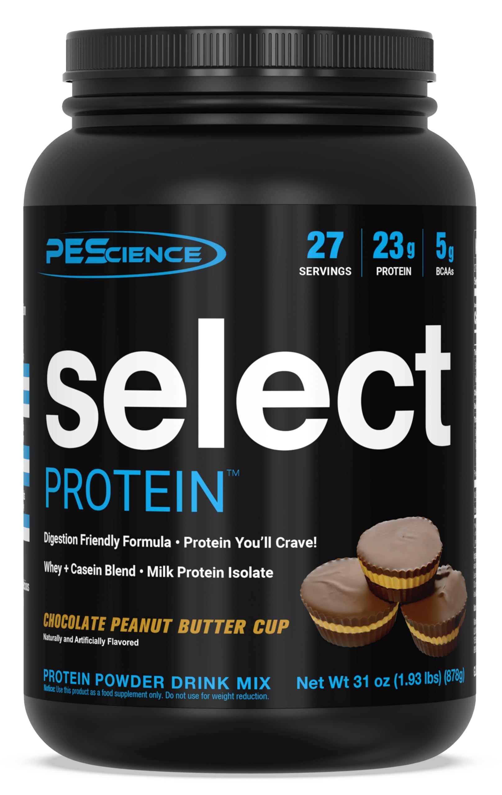 PEScience Select Low Carb Protein Powder, Chocolate Peanut Butter Cup, 27 Serving PEScienceUS supplements