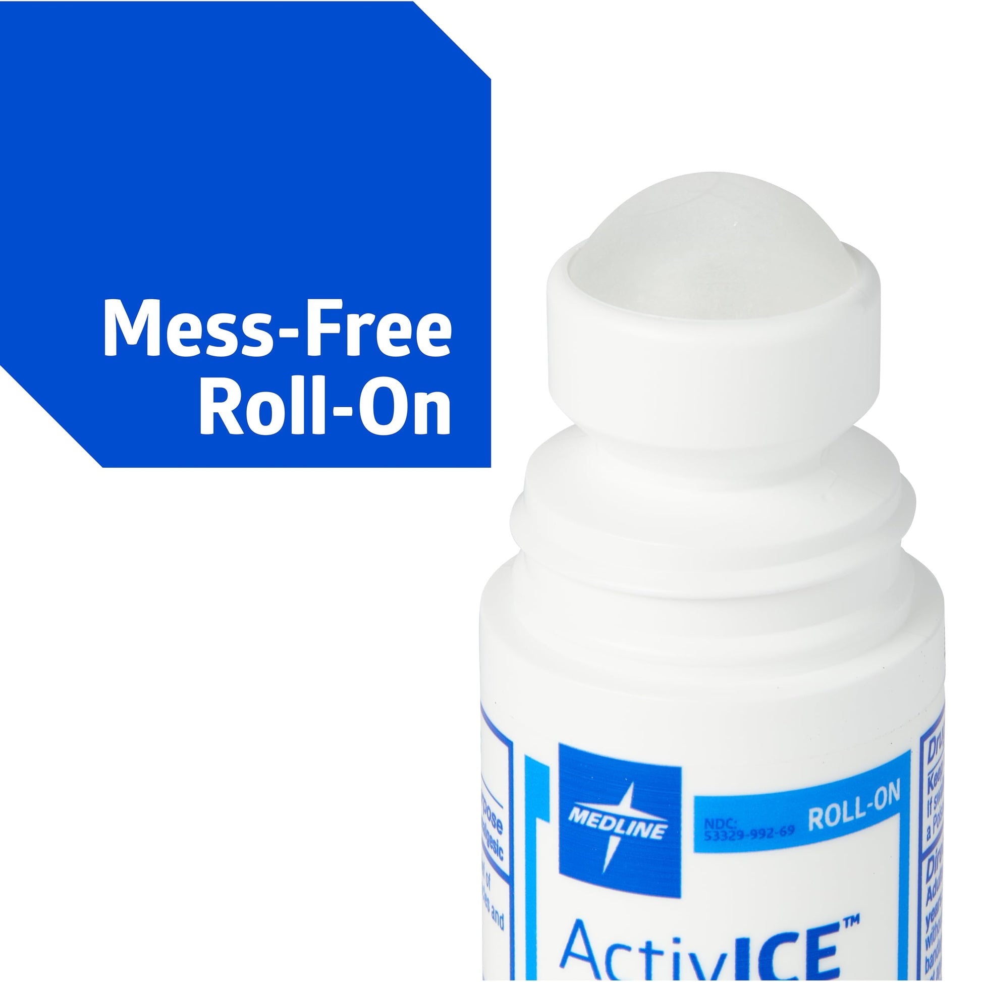 Medline ActivICE Roll-On Cooling Gel, Topical Pain Relief for Arthritis, Joint, Muscle, Back & Body Aches & Pain, 3 oz (3 Count) MedlineAu supplements