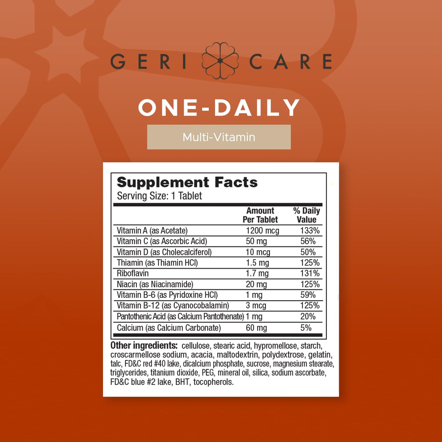 GeriCare One-Daily Multi-Vitamin & One-Daily Multi-Vitamin + Minerals Bundle – Complete Daily Nutritional Support with Essential Minerals for Energy GeriCareUS supplements